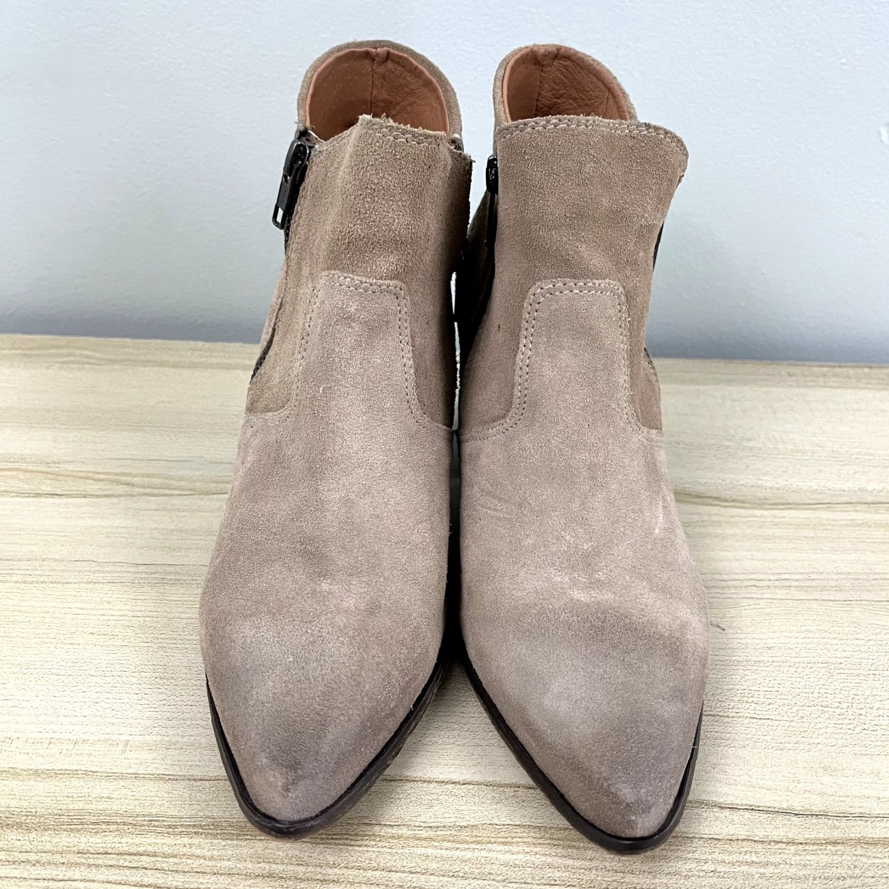 FREEBIRD FREEBIRD Boots Womens Size 8 Brown Leather Double Zip Ankle Booties Heels Size US 8 / IT 38 - 5 Thumbnail