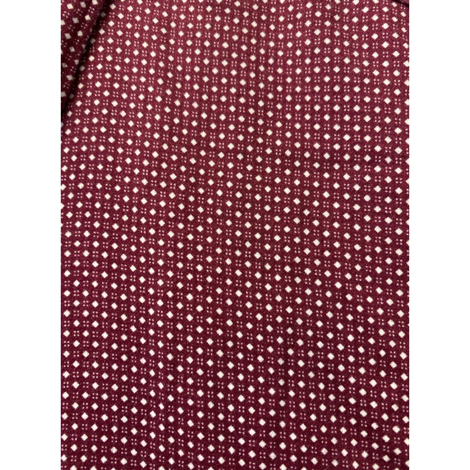 Ted Baker Ted Baker Shirt Men’s Size M Slim Cotton Red Geometric Button-Up Long Sleeve Casual Party/Cocktail Travel 3 M Mens Regular Red Ted Baker Size US S / EU 44-46 / 1 - 4 Thumbnail