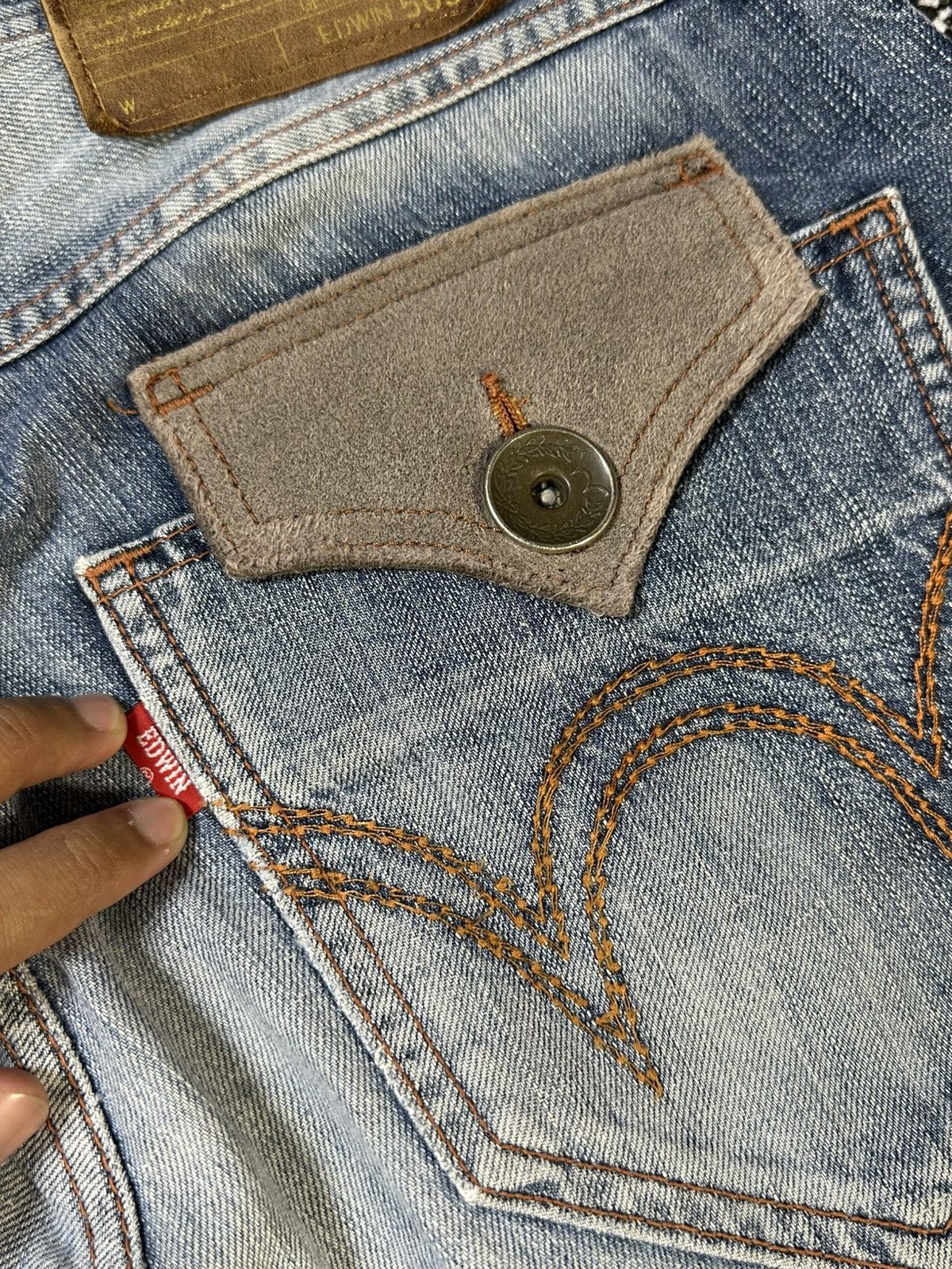 Undercover 2000s Navajo Edwin Blue Trip 503 Flare Washed Denim Size US 32 / EU 48 - 14 Thumbnail