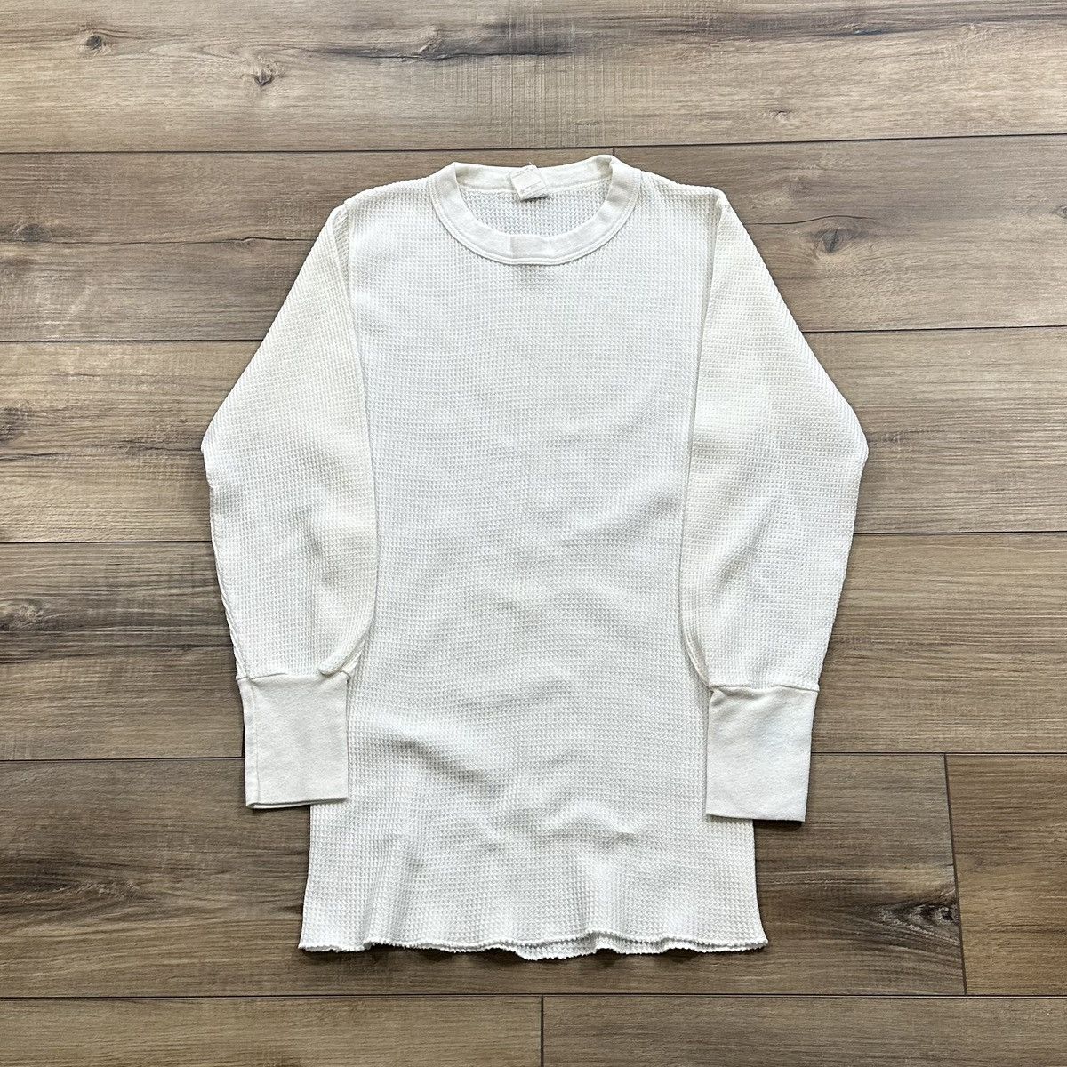 Dickies Vintage 90s Dickies Long Sleeve Waffle Knit Thermal Size US L / EU 52-54 / 3 - 1 Thumbnail