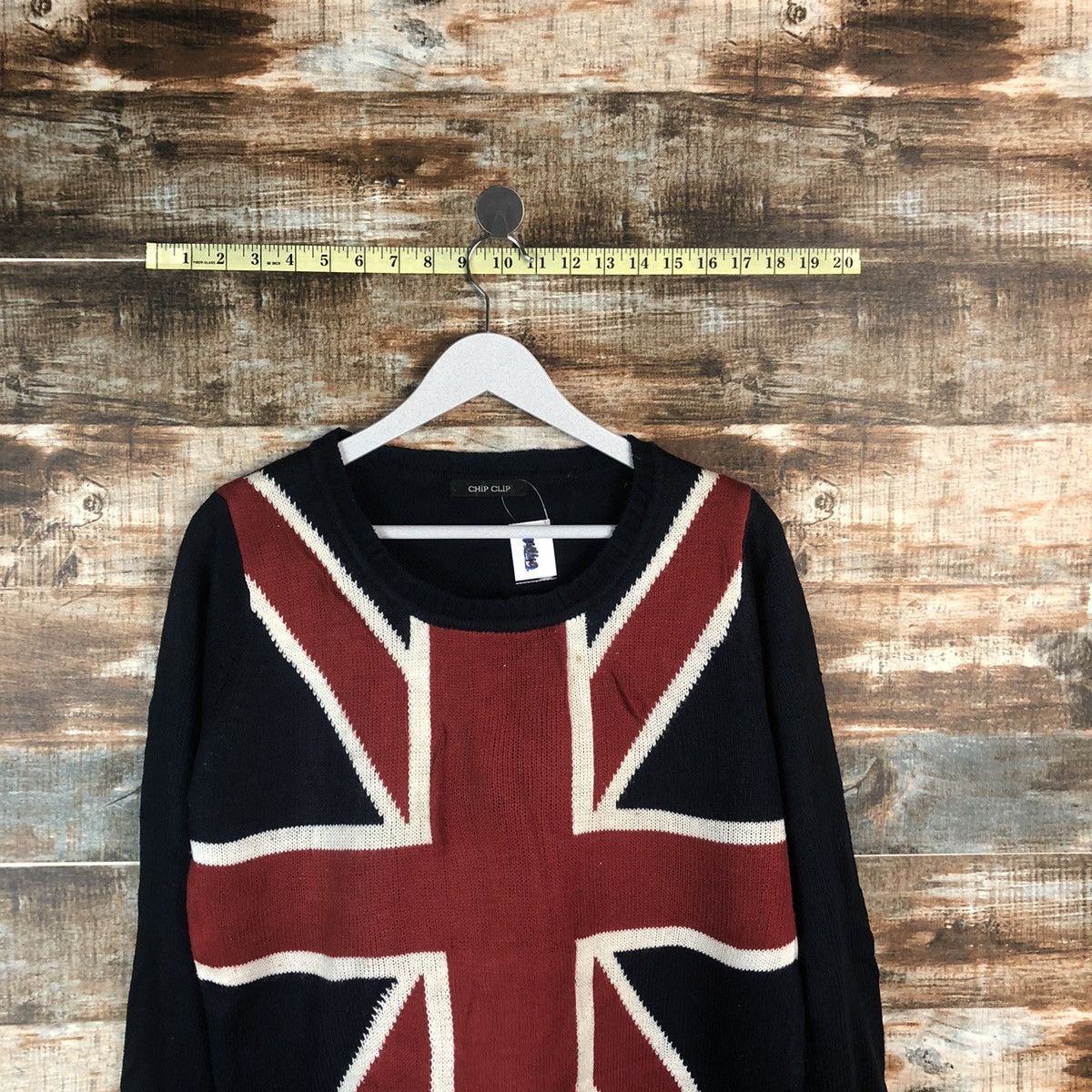 Vintage Chip Club Red British flag Knitwear #A1850 Size M / US 6-8 / IT 42-44 - 2 Thumbnail
