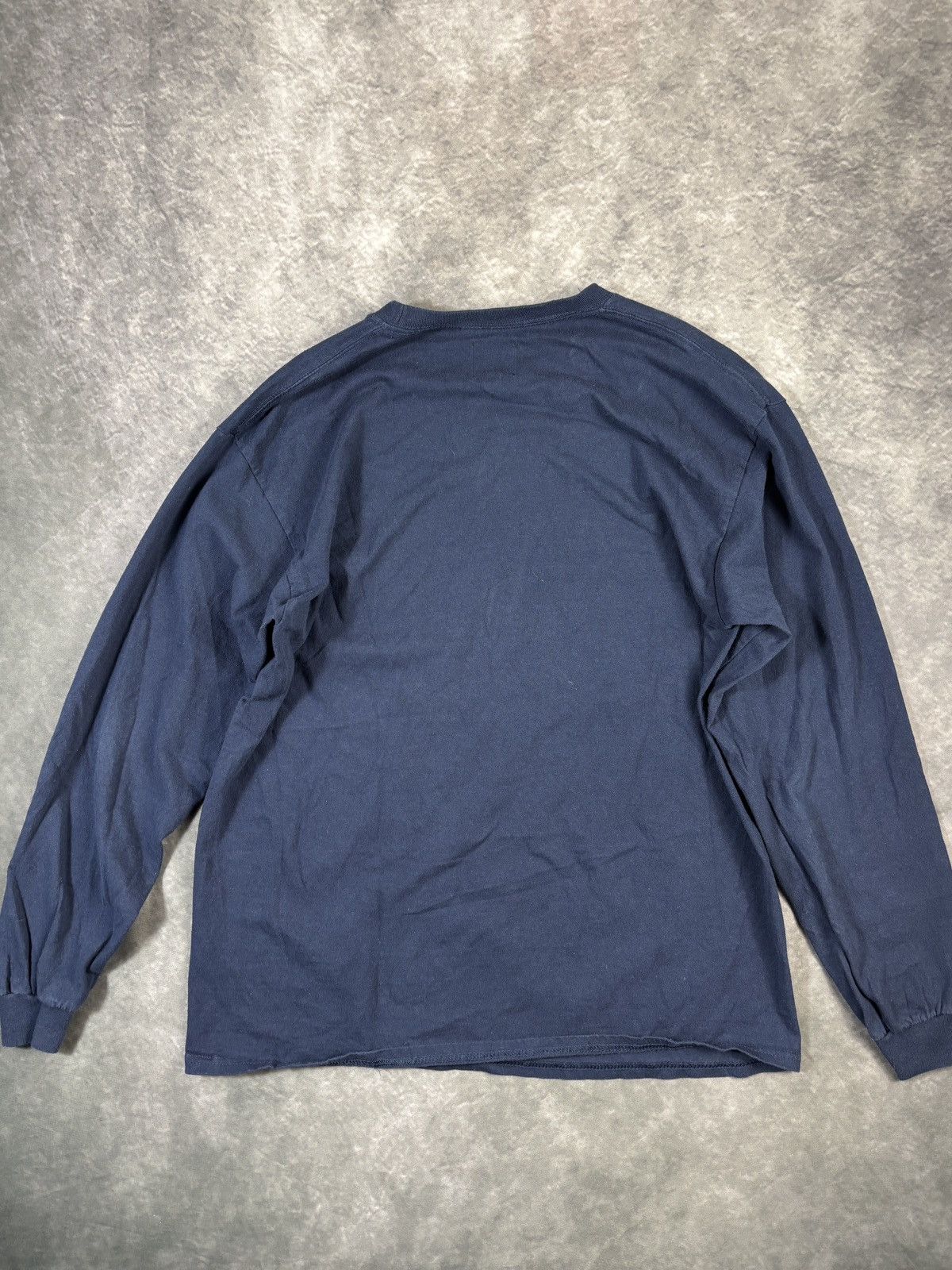 Brain Dead Brain Dead Longsleeve Shirt Long Sleeve Graphic Tee Navy Blu Size US M / EU 48-50 / 2 - 9 Thumbnail