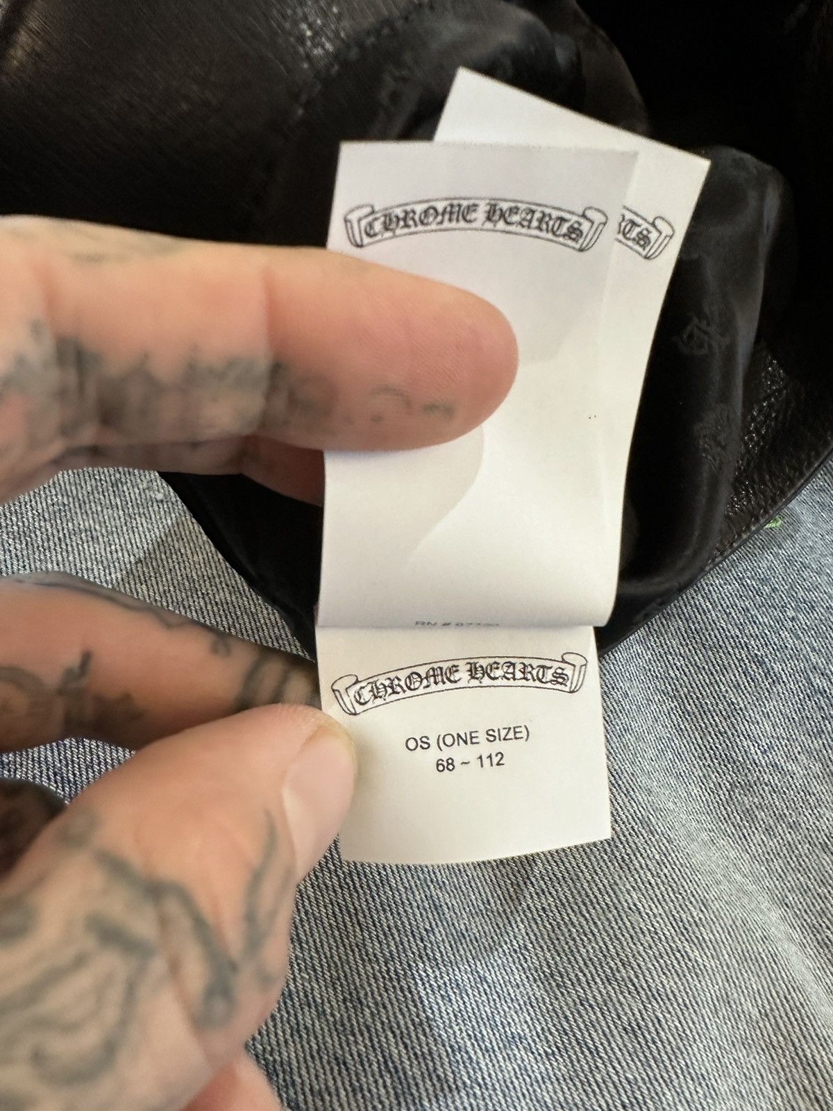 Chrome Hearts CHROME HEARTS 1/1 BROKEN ARM SLING LEATHER CROSS PATCH Size ONE SIZE - 19 Thumbnail