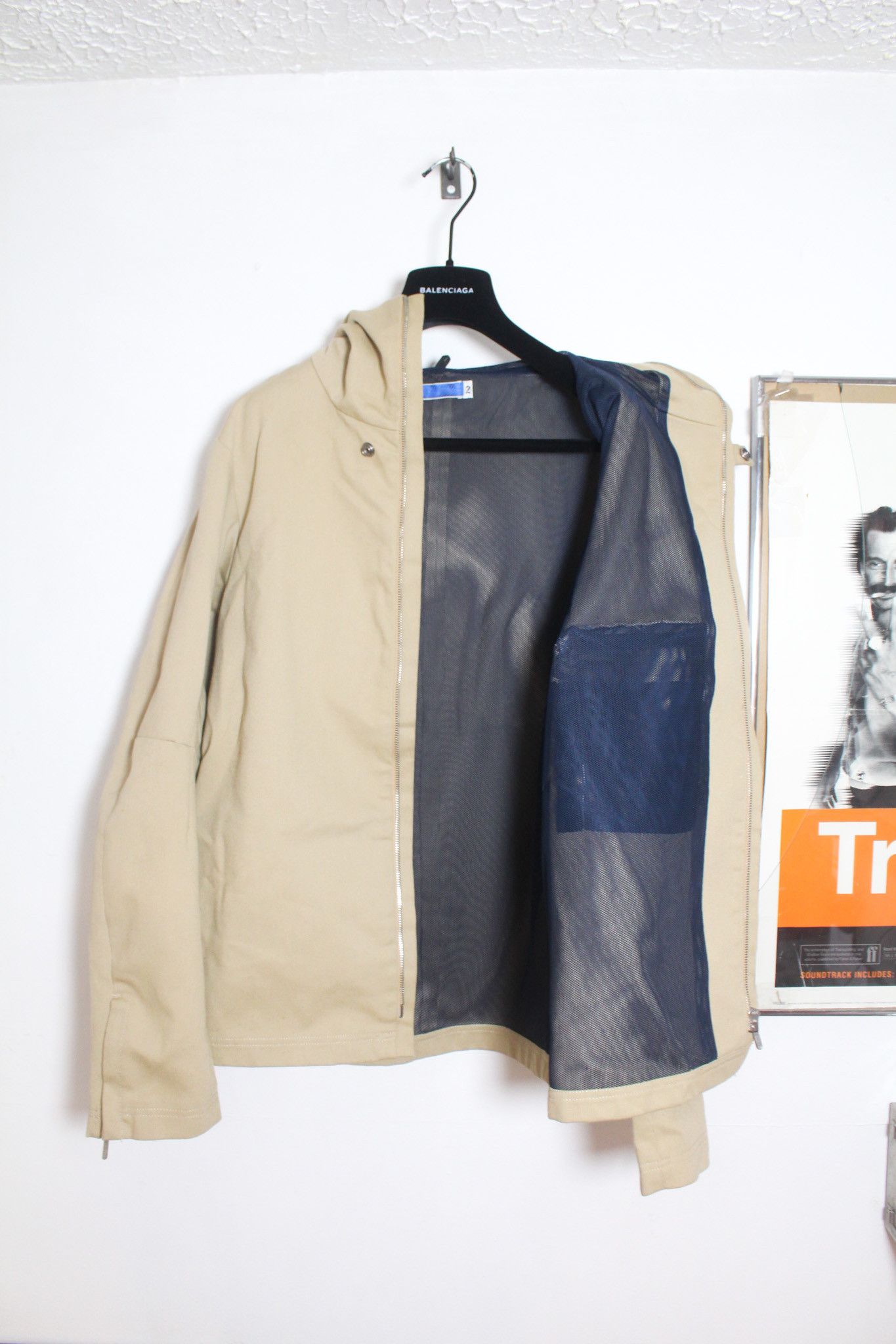 Number (N)ine Archive (N)ine Hooded Mesh Lined Tech Rain Coat Size US M / EU 48-50 / 2 - 2 Thumbnail
