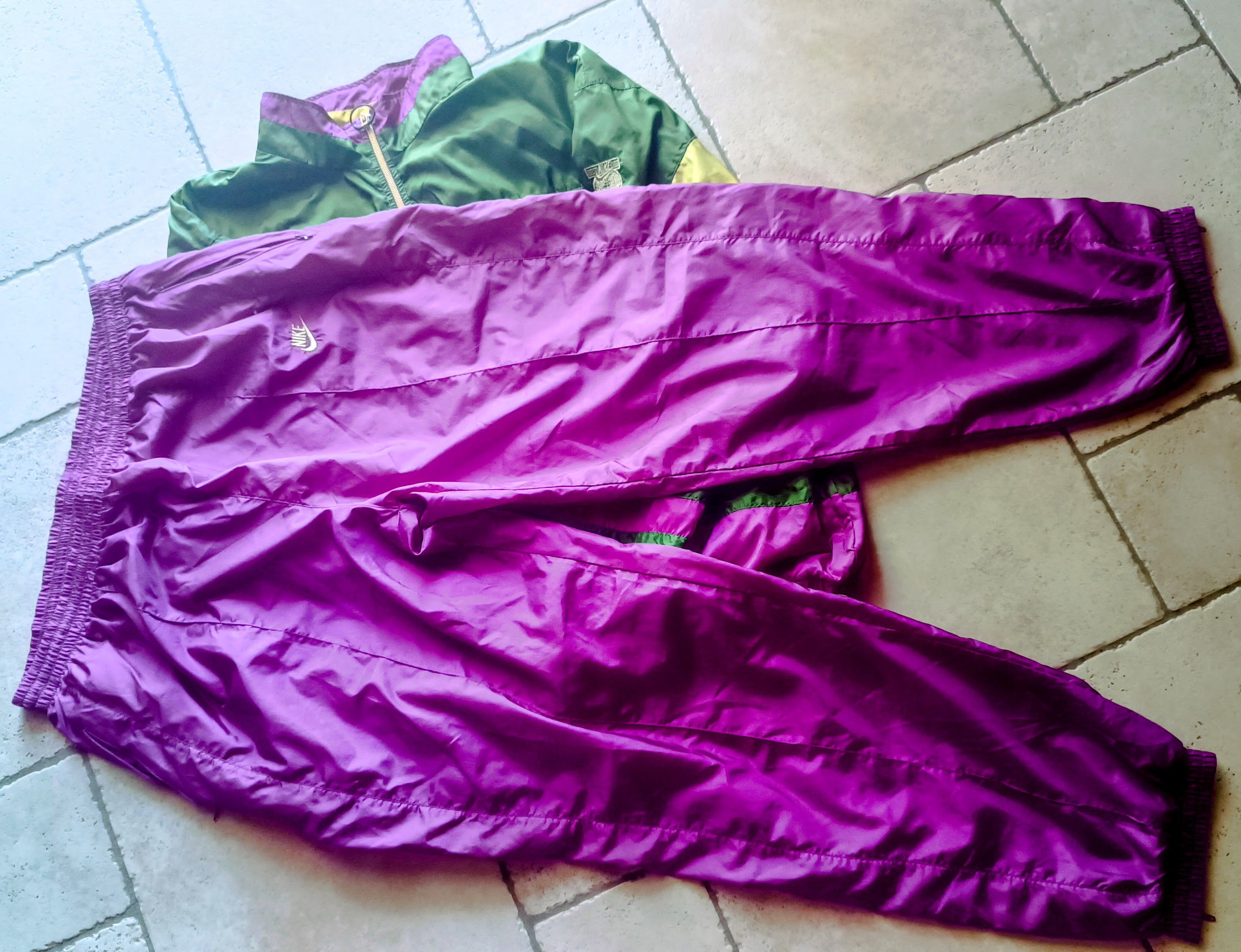 Nike Nike 90s Vintage Tracksuit Set – XXL – Purple/Green Size US XXL / EU 58 / 5 - 4 Thumbnail