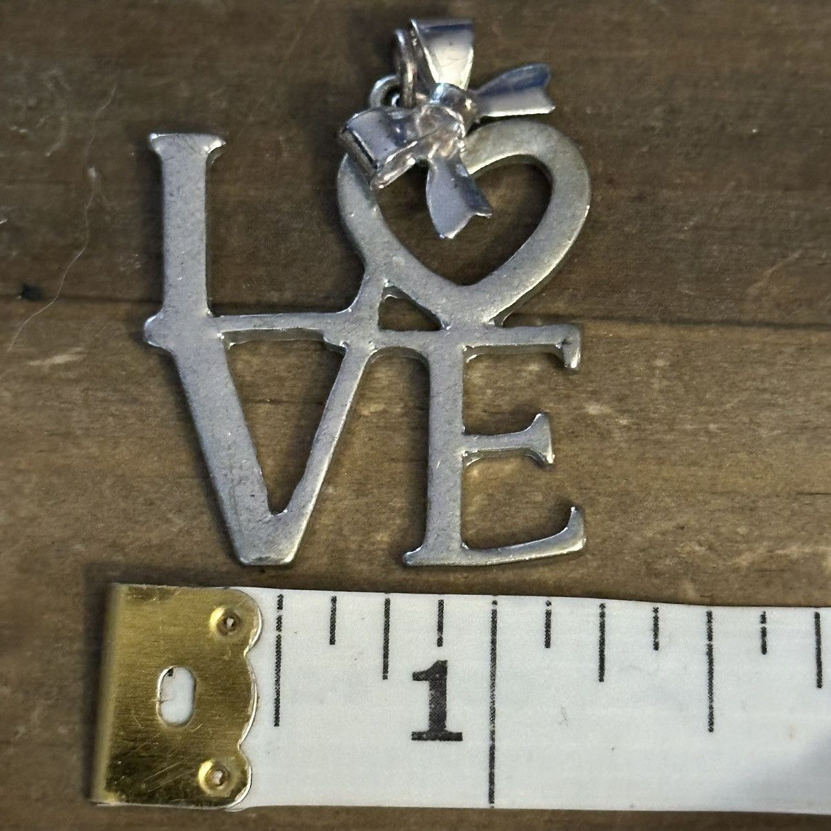 Vintage Vintage stacked Love pendant Size ONE SIZE - 3 Thumbnail
