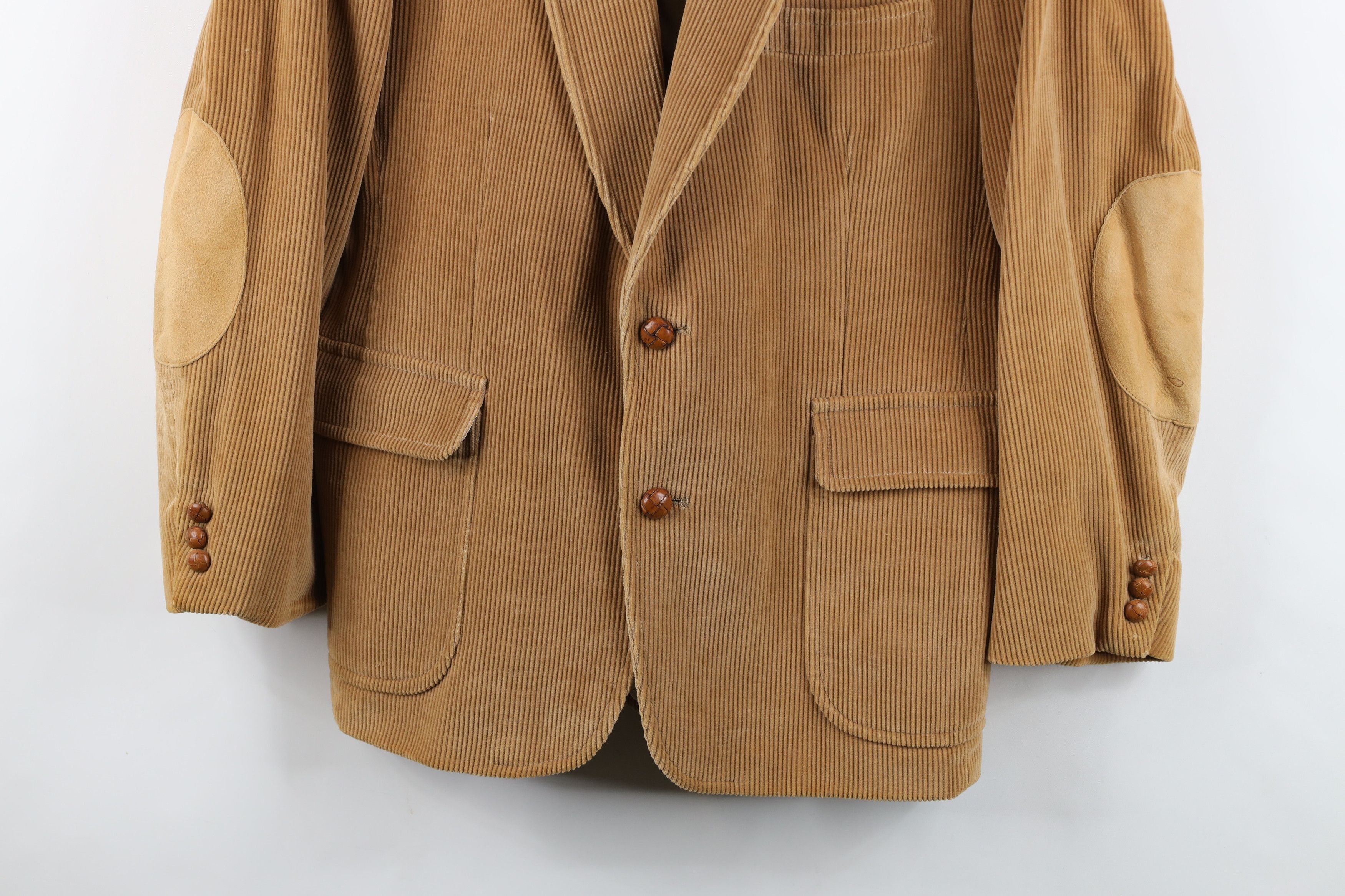 Vintage Vintage 70s Streetwear Elbow Patch Corduroy Blazer Jacket Size US XL / EU 56 / 4 - 3 Thumbnail