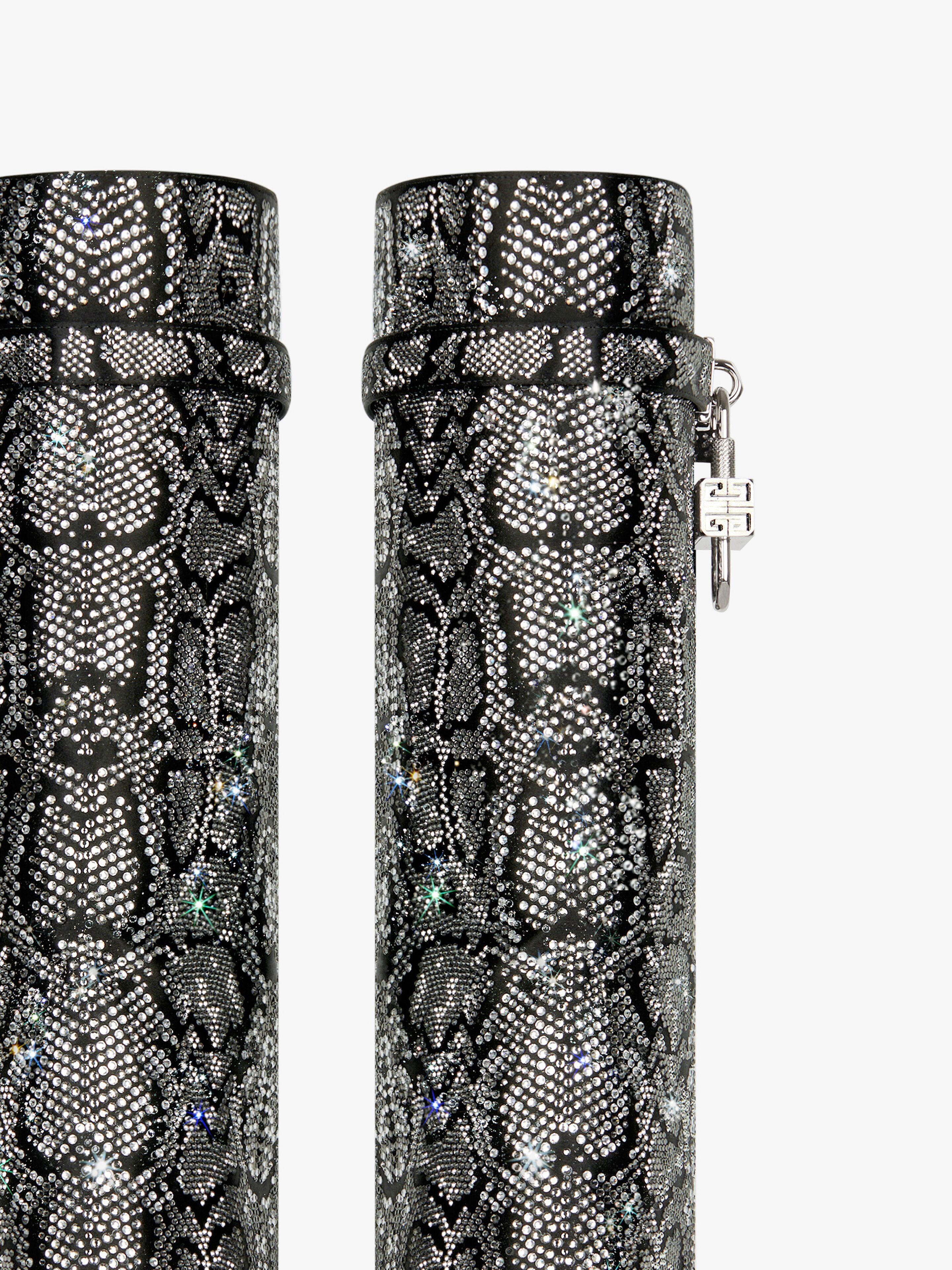 Givenchy o1srvl11e0525 Shark Lock Pant Boots 90mm in Grey/Natural Size US 7 / IT 37 - 6 Thumbnail