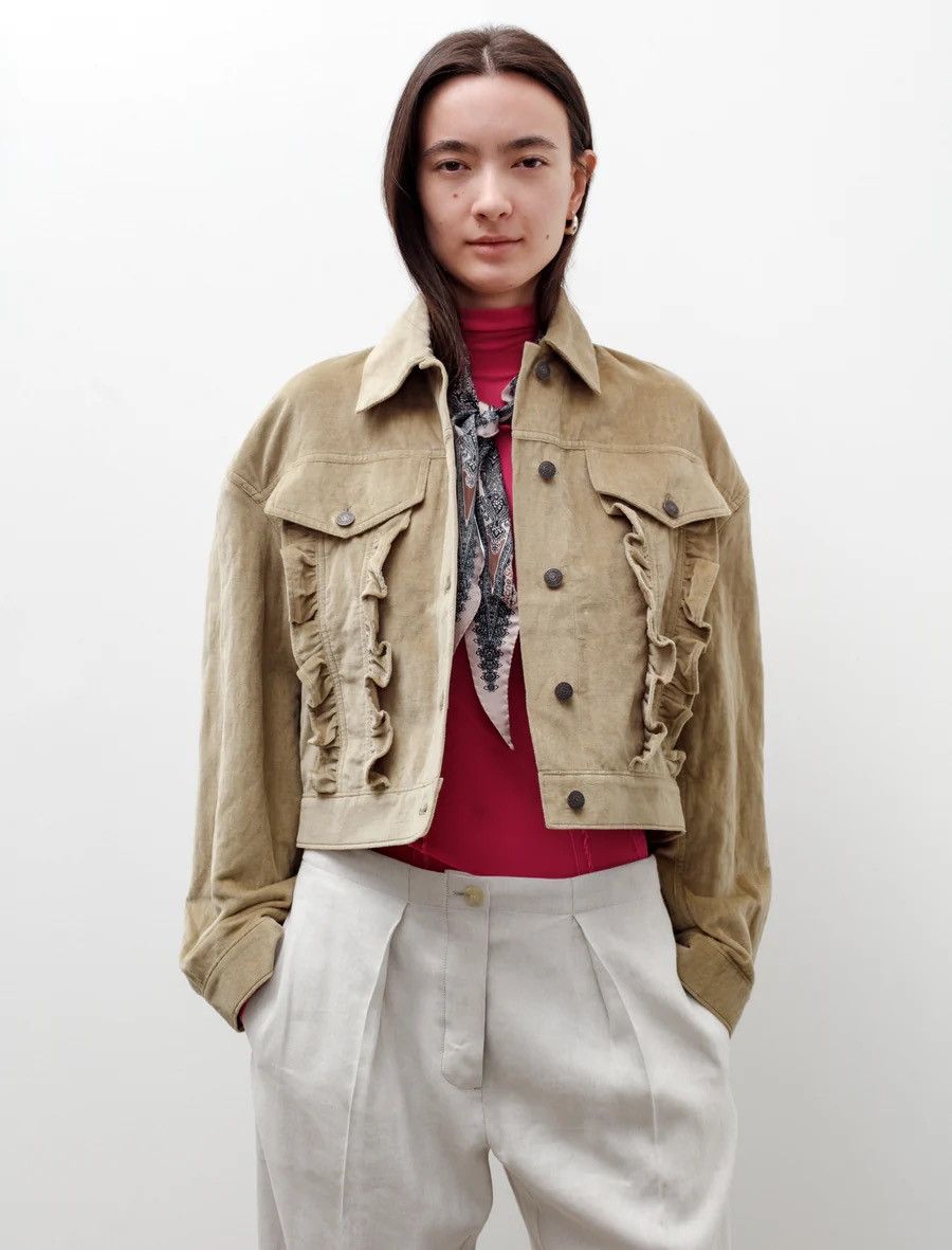 Acne Studios Acne Studios Ruffle Velour Jacket Size S / US 4 / IT 40 - 11 Thumbnail