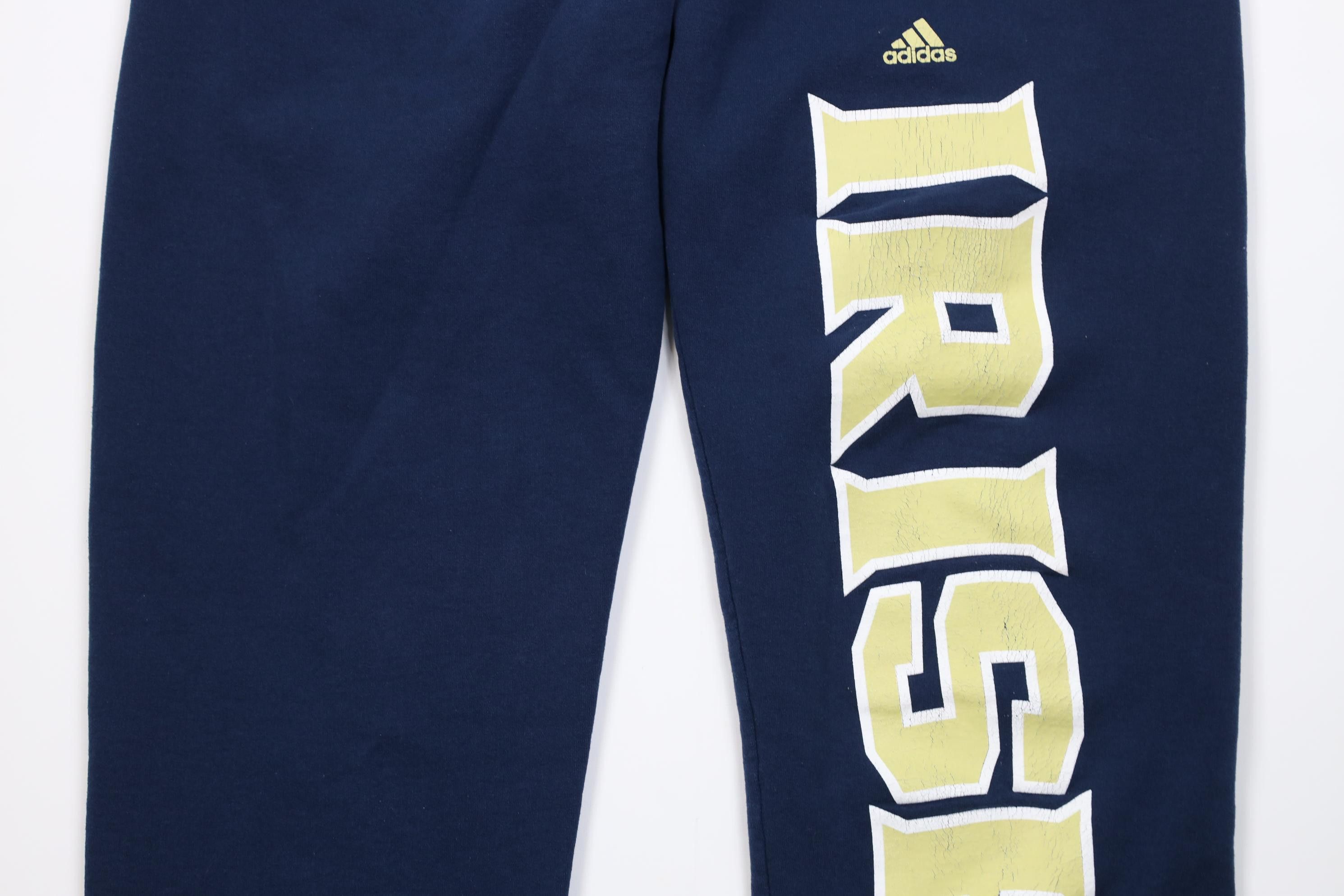 Adidas Vintage Y2K Adidas Notre Dame University Wide Leg Sweatpants Size US 40 / EU 56 - 3 Thumbnail