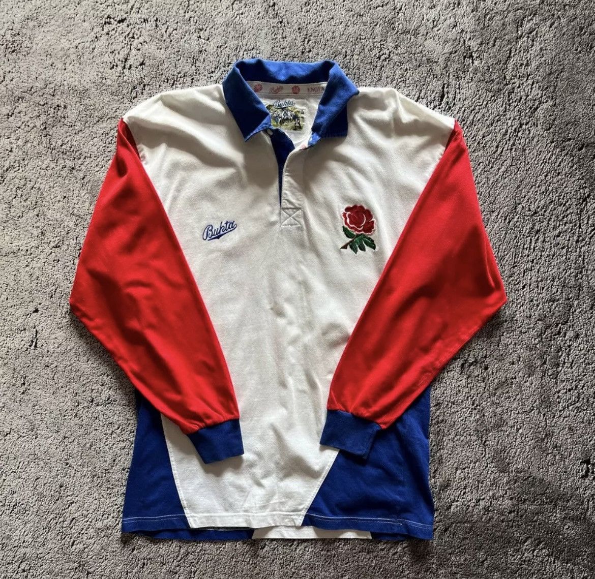 Vintage Vintage England Rugby Union Jersey Bukta Rare Shirt Men's Size US XL / EU 56 / 4 - 1 Thumbnail