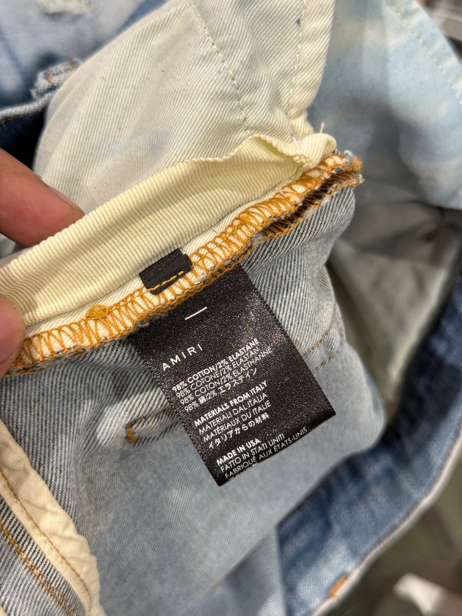 Amiri Amiri Art Patch Jeans Blue Size US 36 / EU 52 - 6 Thumbnail