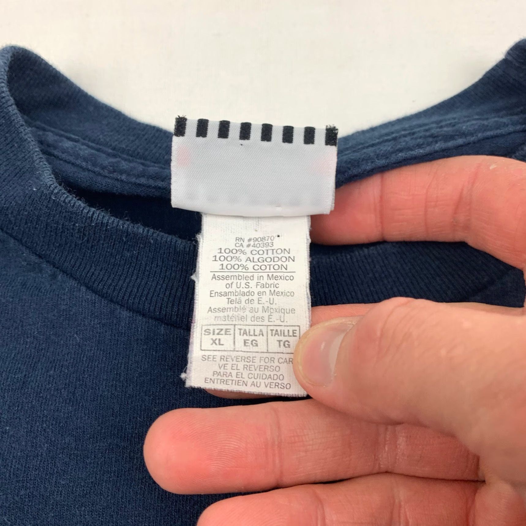 Vintage VINTAGE Howard Bison T Shirt Adult XL Blue College Sports School Foot Locker 90s Size US XL / EU 56 / 4 - 3 Thumbnail