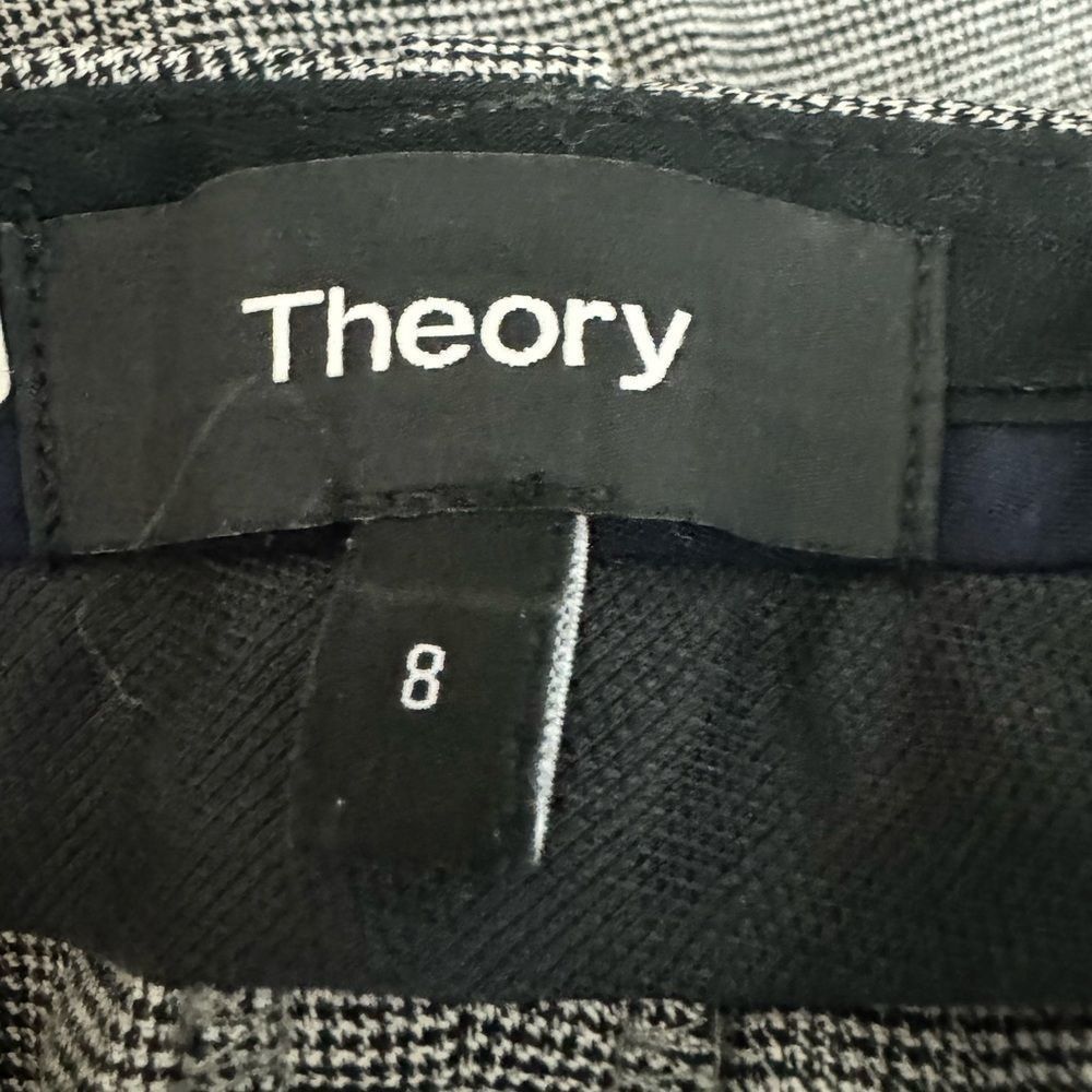 Theory Theory Testra Gray Wool Trousers Women’s Size 8 Tailored Str Size 30" / US 8 / IT 44 - 4 Thumbnail
