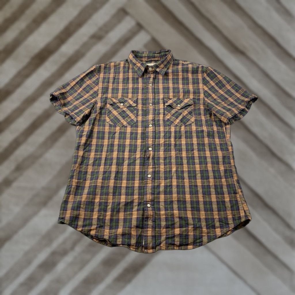 Ralph Lauren Ralph Lauren Denim & Supply Button-Up Shirt Pear l Snap Plaid Multicolor Large Men Shirt Size US L / EU 52-54 / 3 - 1 Thumbnail