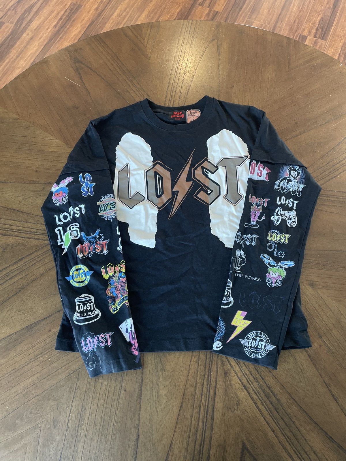 LOST INTRICACY Lost Intricacy "Logos" Black Long Sleeve Size US S / EU 44-46 / 1 - 1 Thumbnail