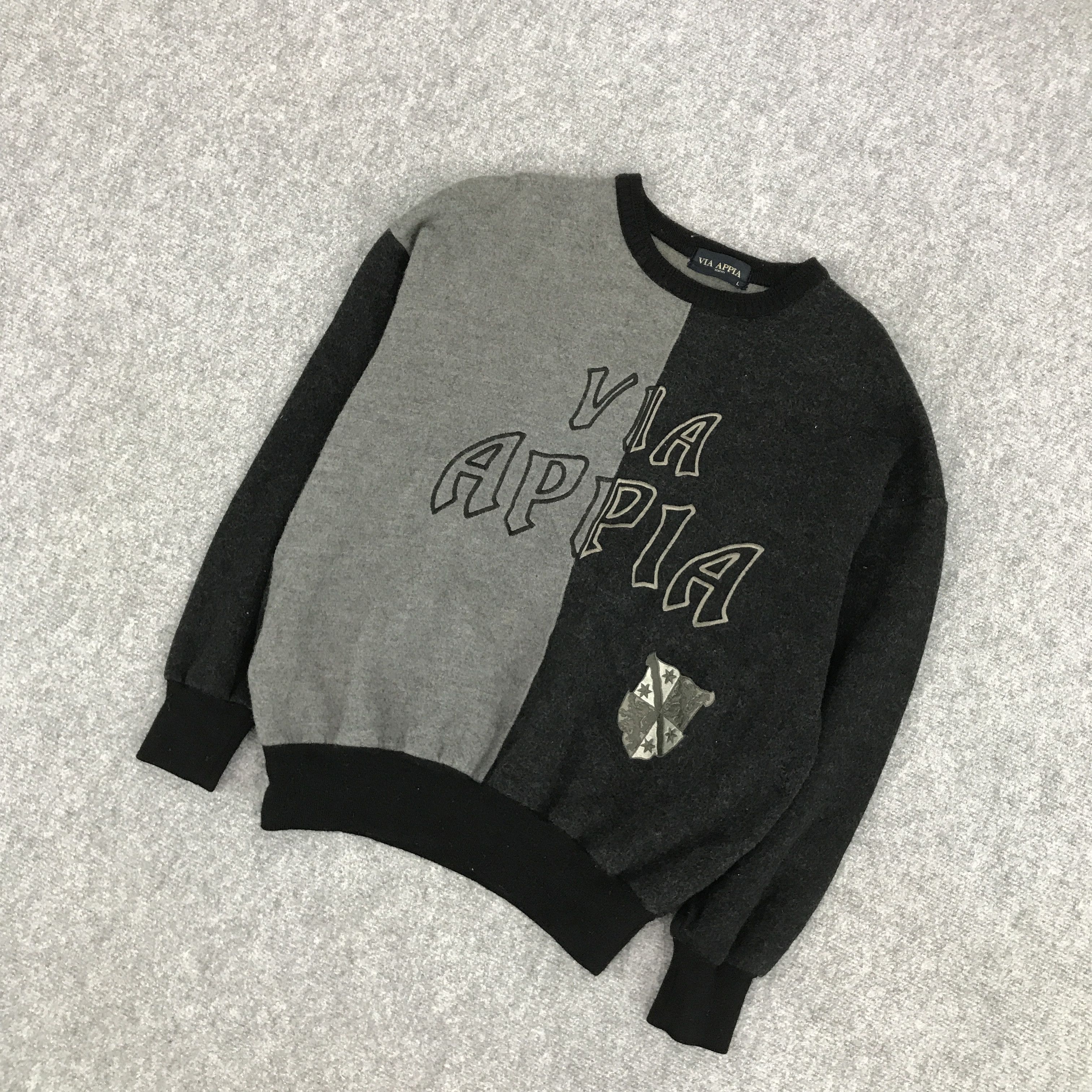 Japanese Brand VIA APPIA TOKYO WOOL SWEATSHIRTS Size US L / EU 52-54 / 3 - 3 Thumbnail