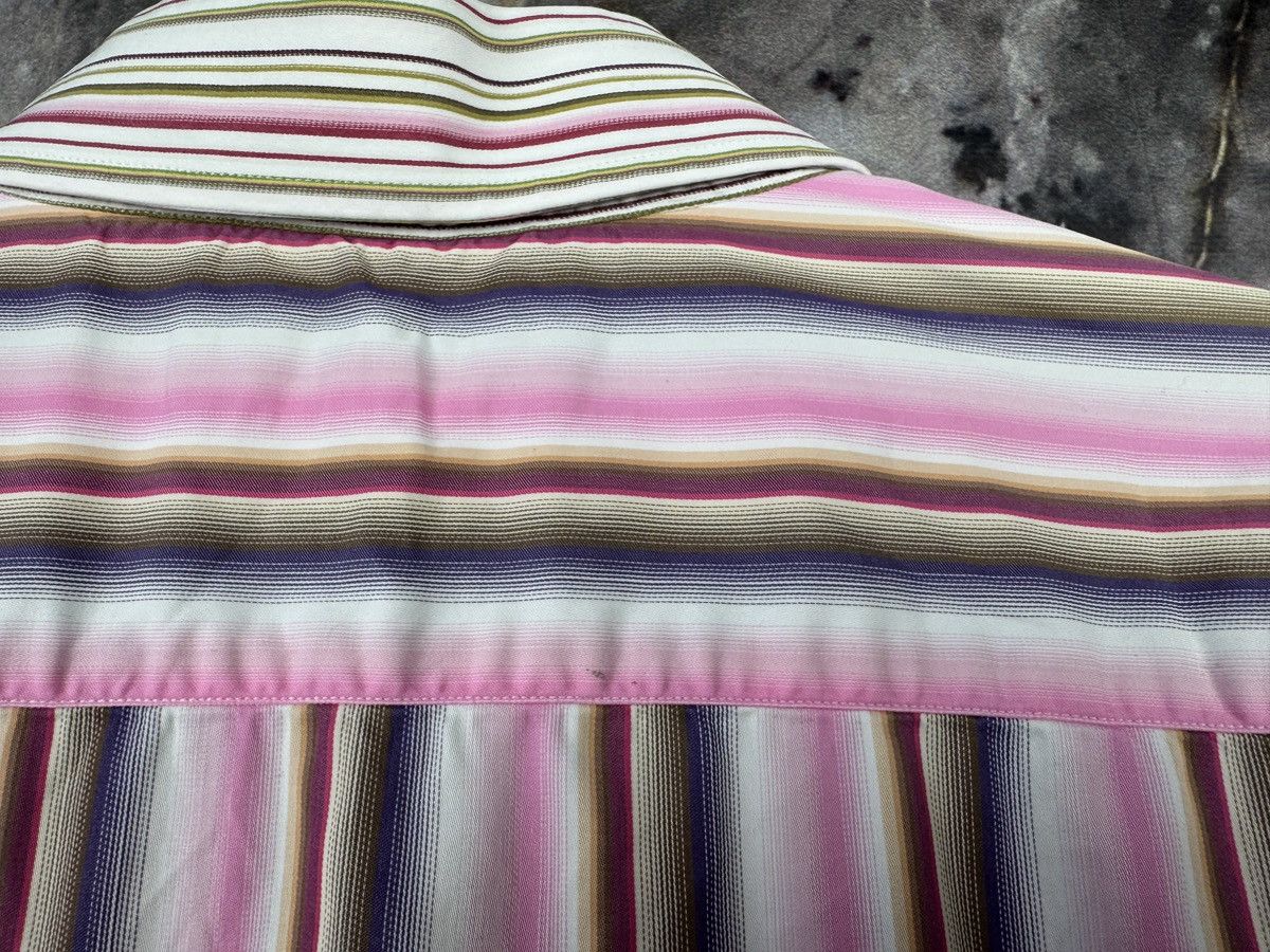 Etro Men’s Etro Milano Striped Shirt Button Up Long Sleeve Size US XXL / EU 58 / 5 - 16 Thumbnail