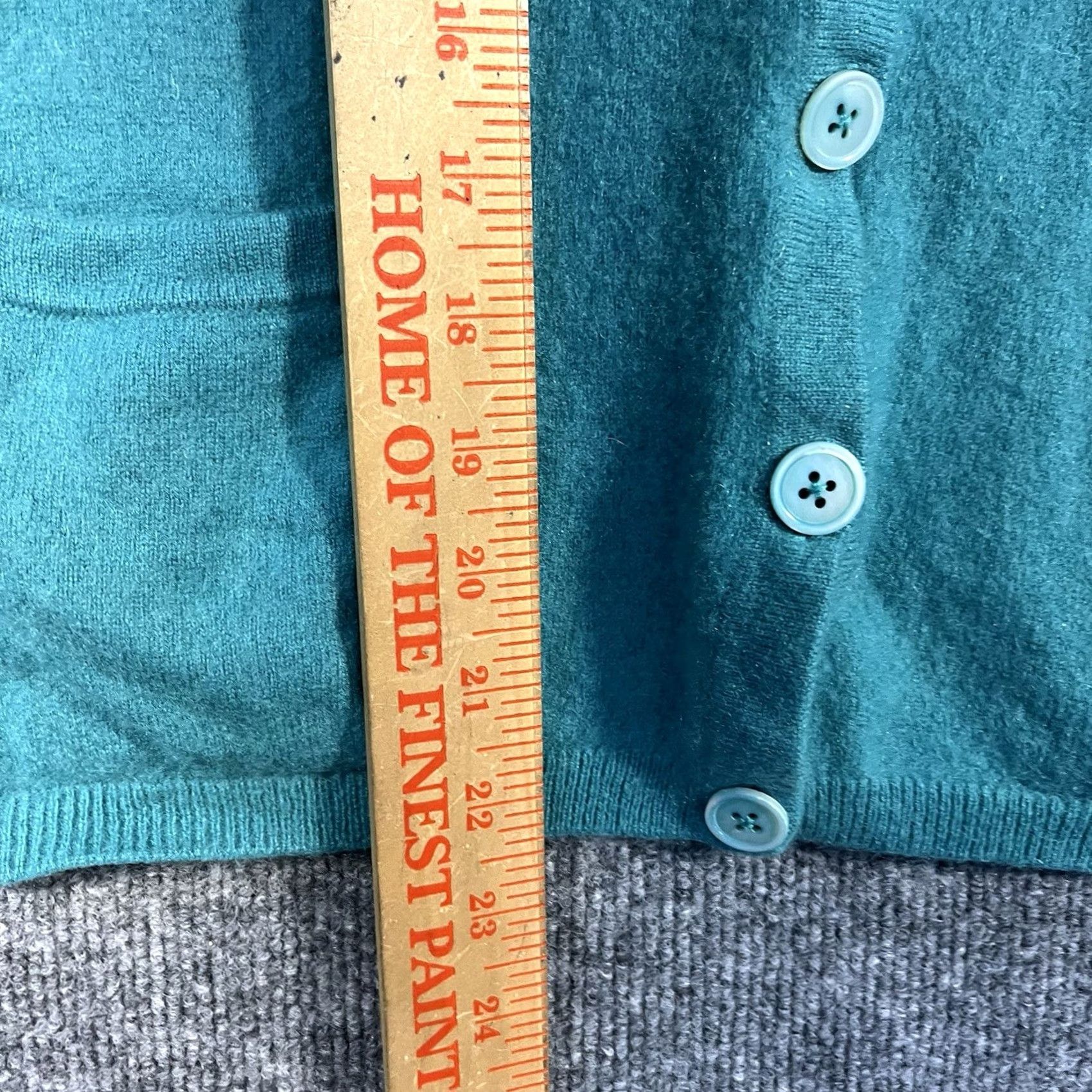 Talbots Talbots Cardigan Sweater Women's Small Teal Blue Cashmere Round Neck Long Sleeve Regular Fit Knits Size S / US 4 / IT 40 - 4 Thumbnail