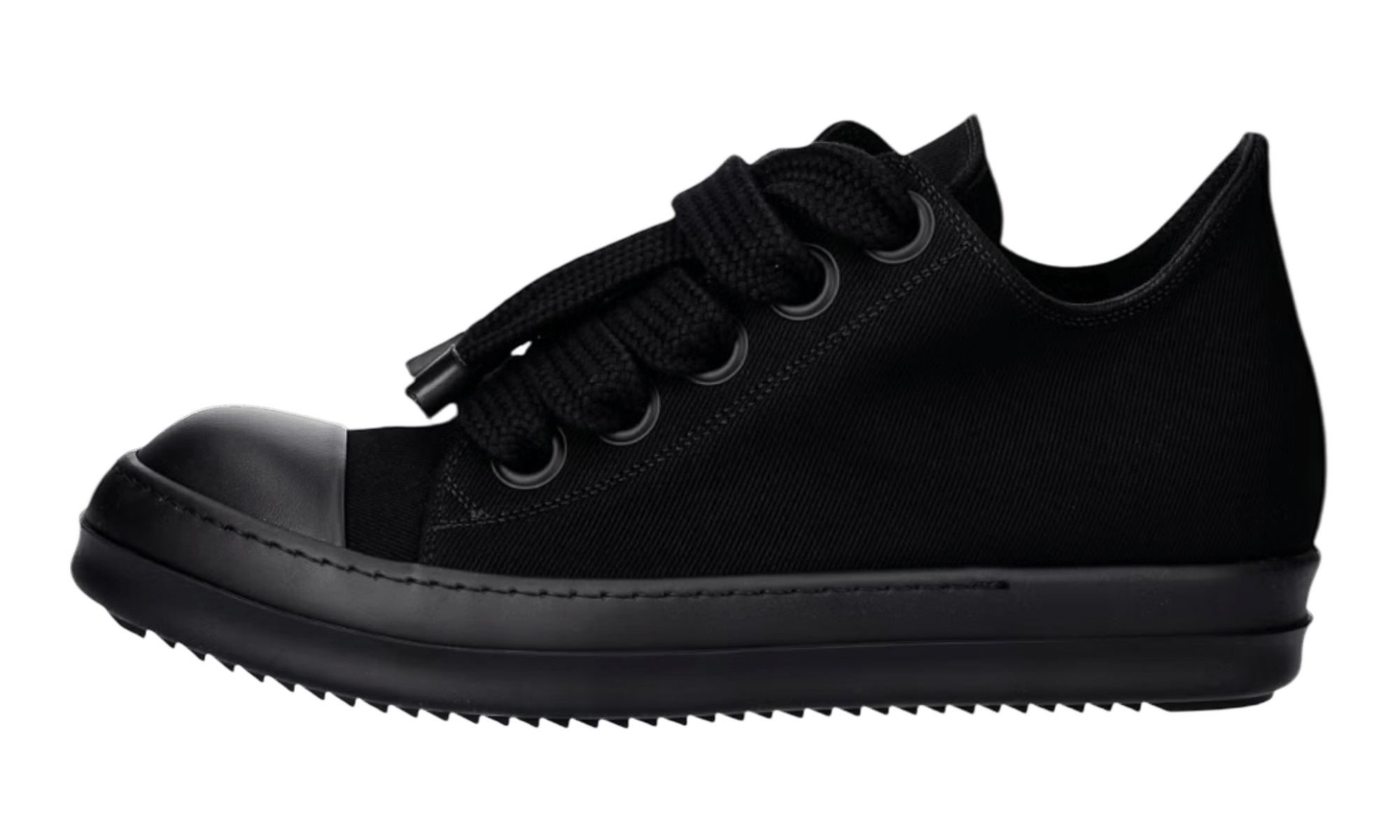 Rick Owens DRKSHDW Jumbolace Low Triple Black Sneaker Size US 11 / EU 44 - 1 Thumbnail