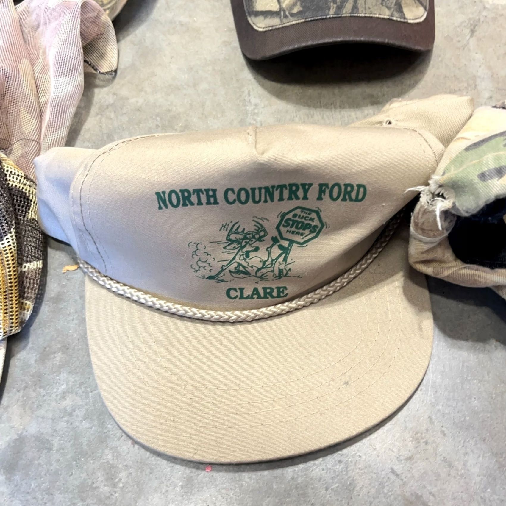 Vintage VINTAGE Camo Hat Lot Snapback Strap Back Cap Fishing Advertising Deer 80s 90s Mens Size ONE SIZE - 6 Thumbnail