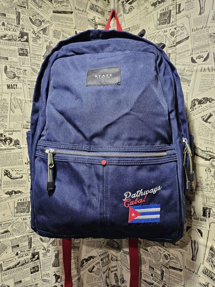 Other State Navy Blue Red Cuba Backpack Size ONE SIZE - 2 Thumbnail