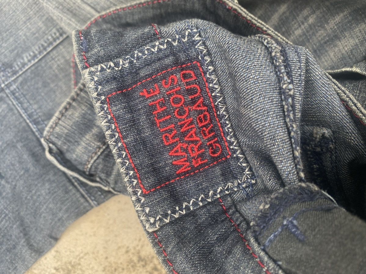 If Six Was Nine × Le Grande Bleu (L.G.B.) × Marithe + Francois Girbaud Flare Jeans Marithe Francois Girbaud Faded Denim Jeans Size US 34 / EU 50 - 24 Thumbnail