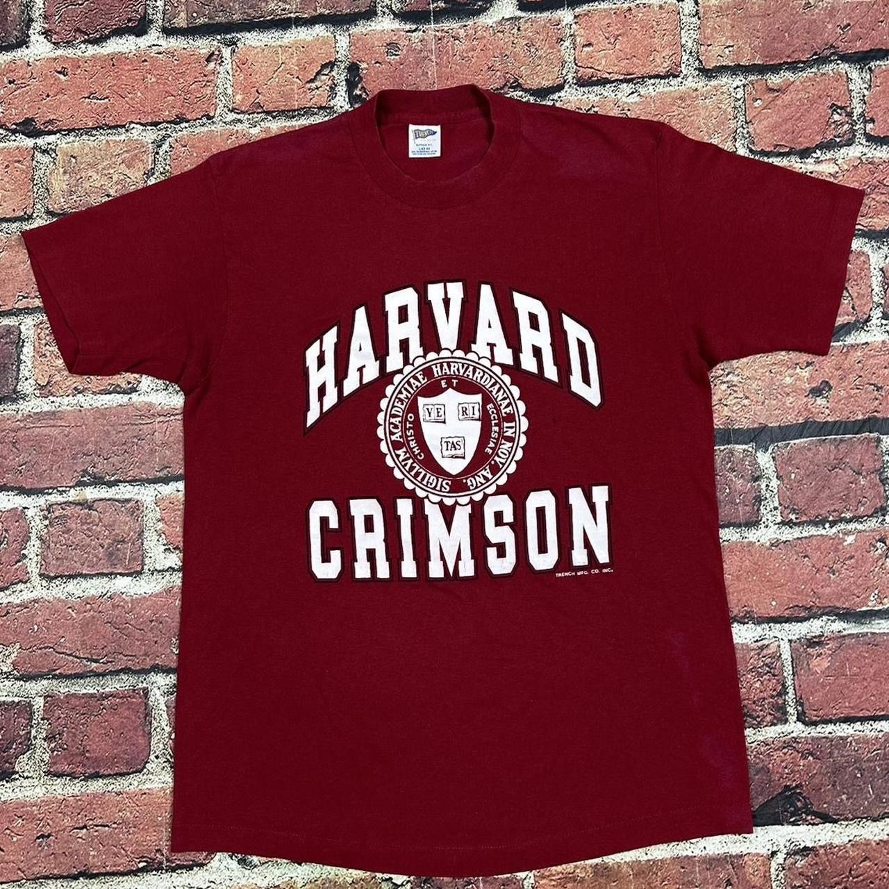 Trench USA Vintage Harvard University Crimson T Shirt Single Stitch USA Size US L / EU 52-54 / 3 - 1 Thumbnail