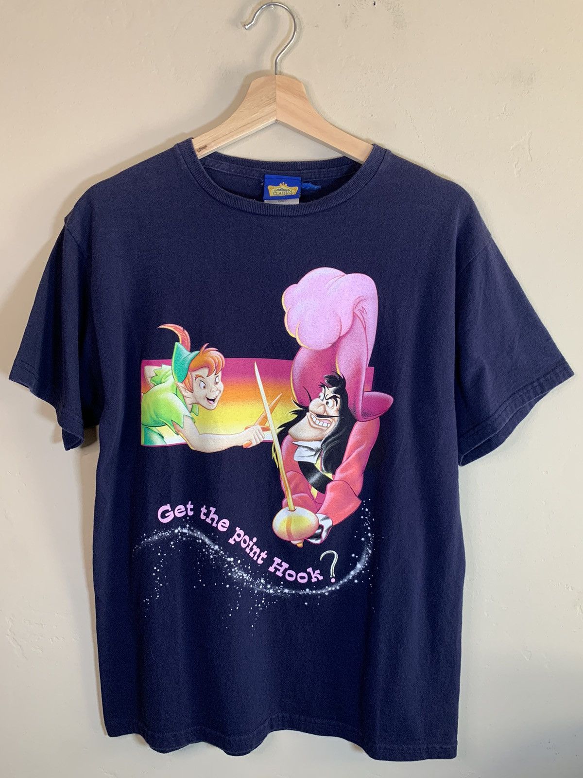Disney × Vintage *RARE* Vintage Peter Pan Captain Hook Walt Disney T-Shirt Size US M / EU 48-50 / 2 - 1 Thumbnail