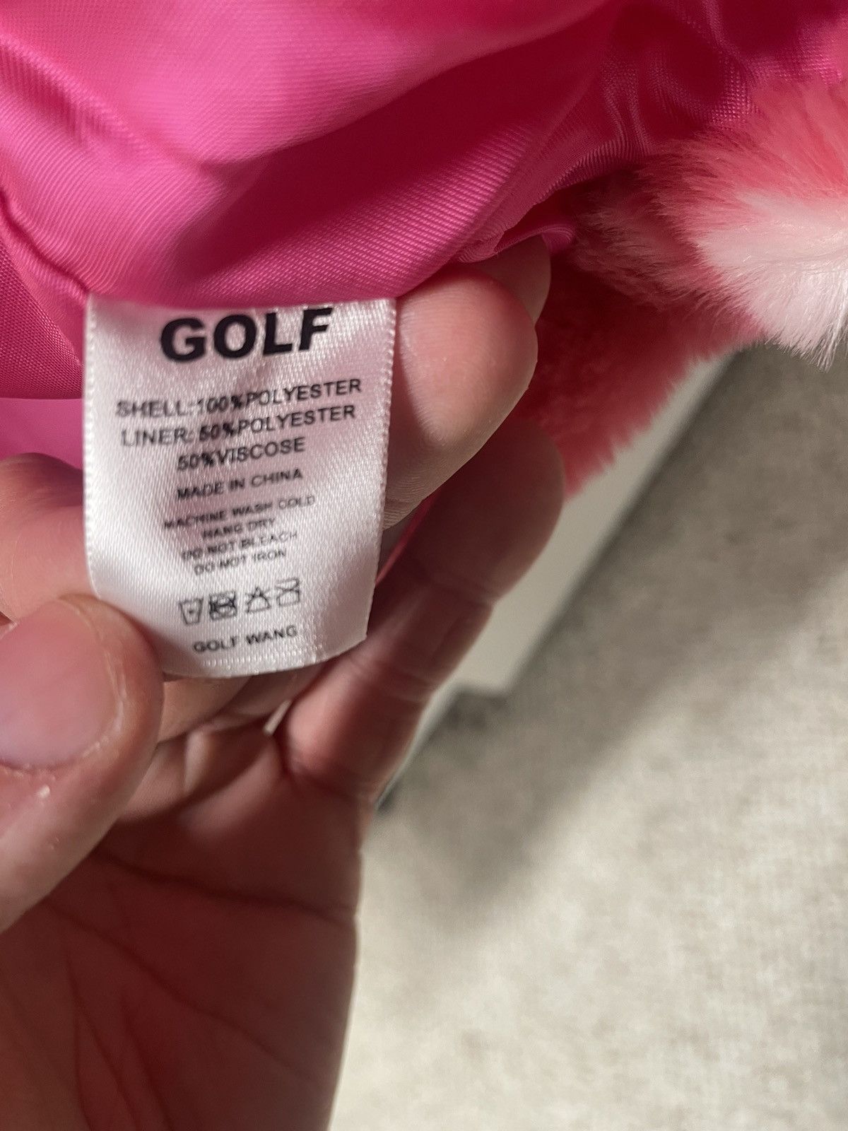 Golf Wang × Golf le Fleur Pink polkadot faux fur coat Size US XL / EU 56 / 4 - 4 Thumbnail