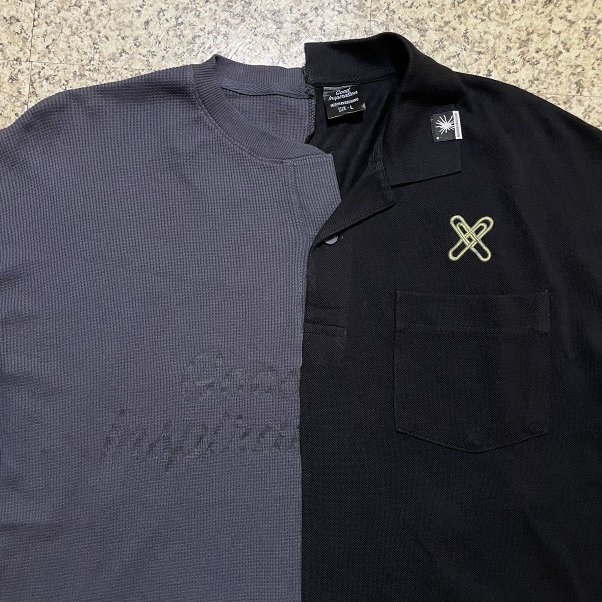 GU × Maison MIHARA YASUHIRO GU x Mihara Yasuhiro "Good Inspiration" Docking Split Shirt Size US L / EU 52-54 / 3 - 2 Thumbnail
