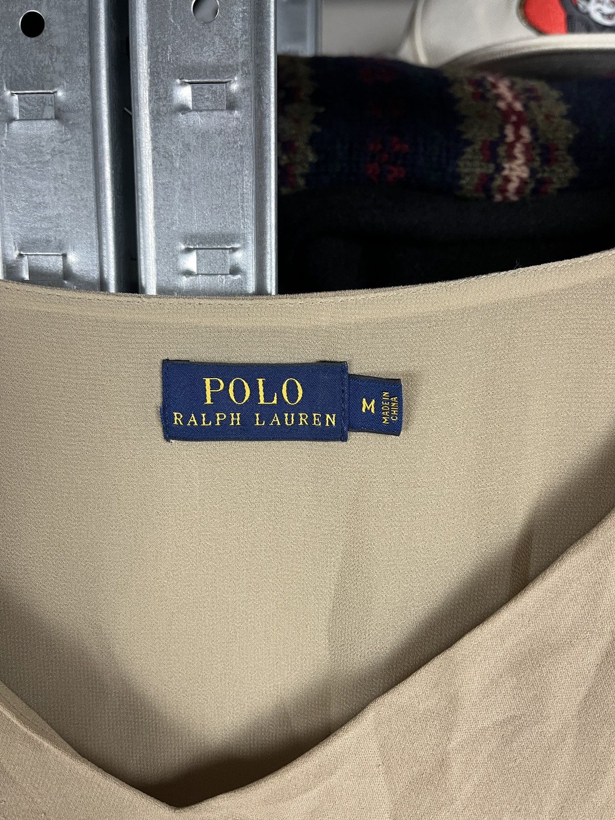 Lauren Ralph Lauren × Polo Ralph Lauren × Ralph Lauren Polo Ralph Lauren Silk Women’s Short Sleeve Blouse Shirt Top Size M / US 6-8 / IT 42-44 - 4 Thumbnail
