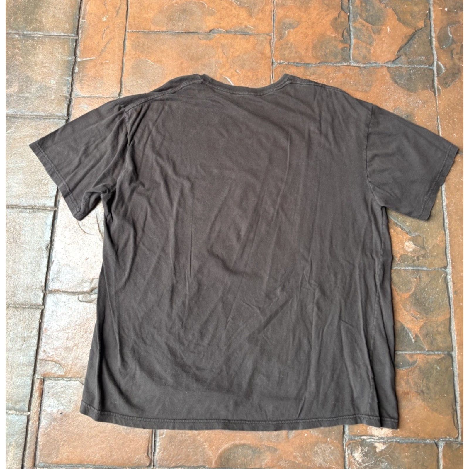 Vintage VINTAGE J. Ferrar T-Shirt Crosses Affliction Style 2XL Brown Cotton Graphic Print Short Sleeve Crew Neck Mens Grunge Halloween Rock Skull 90s Size US XXL / EU 58 / 5 - 3 Thumbnail