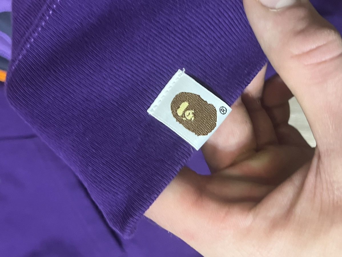 Bape Purple A Bathing Ape Relaxed Flame Head Pullover Hoodie Size US M / EU 48-50 / 2 - 5 Thumbnail