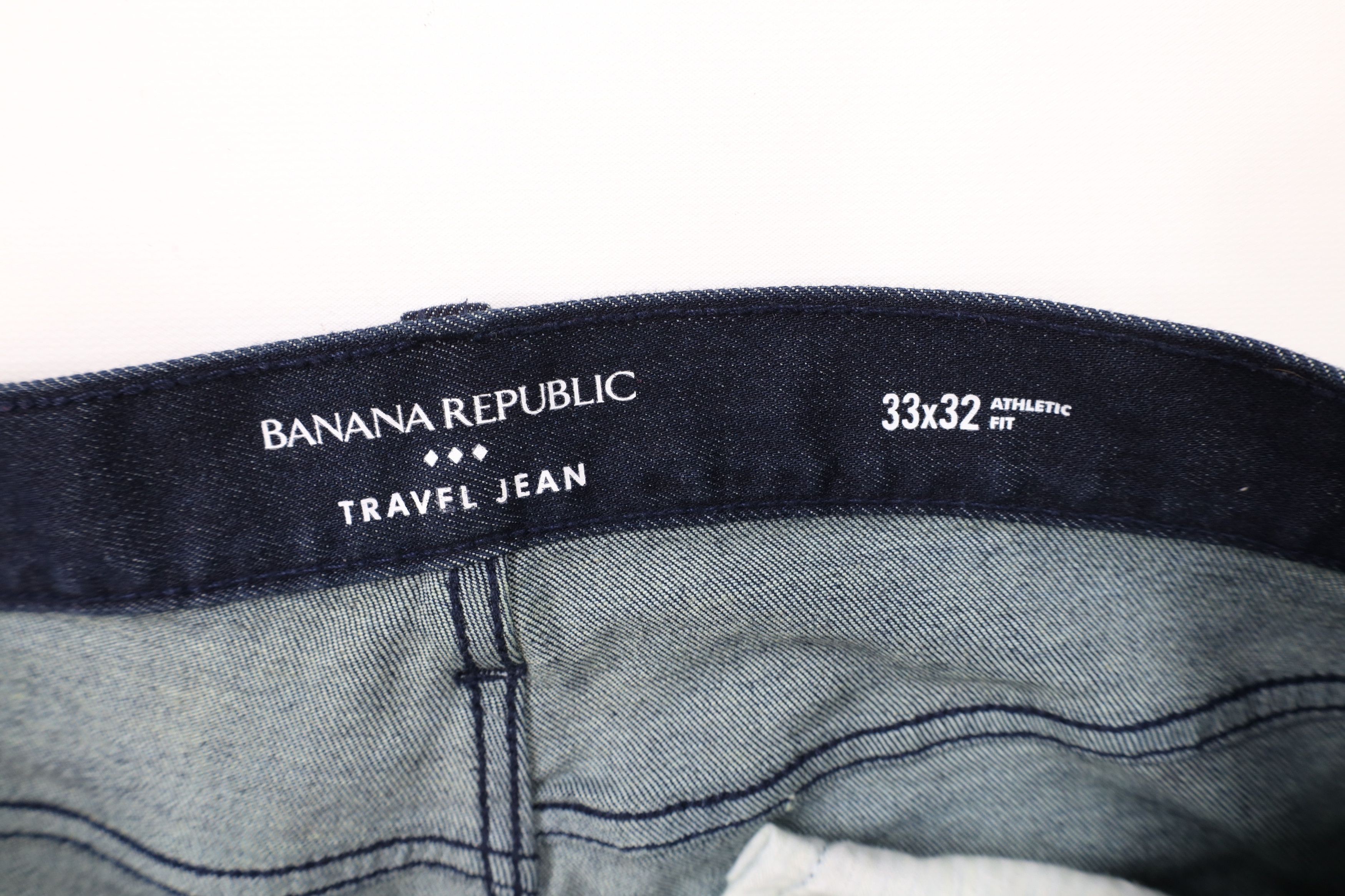 Banana Republic × Vintage Banana Republic Athletic Fit Stretch Travel Denim Jeans Blue Size US 33 - 7 Thumbnail