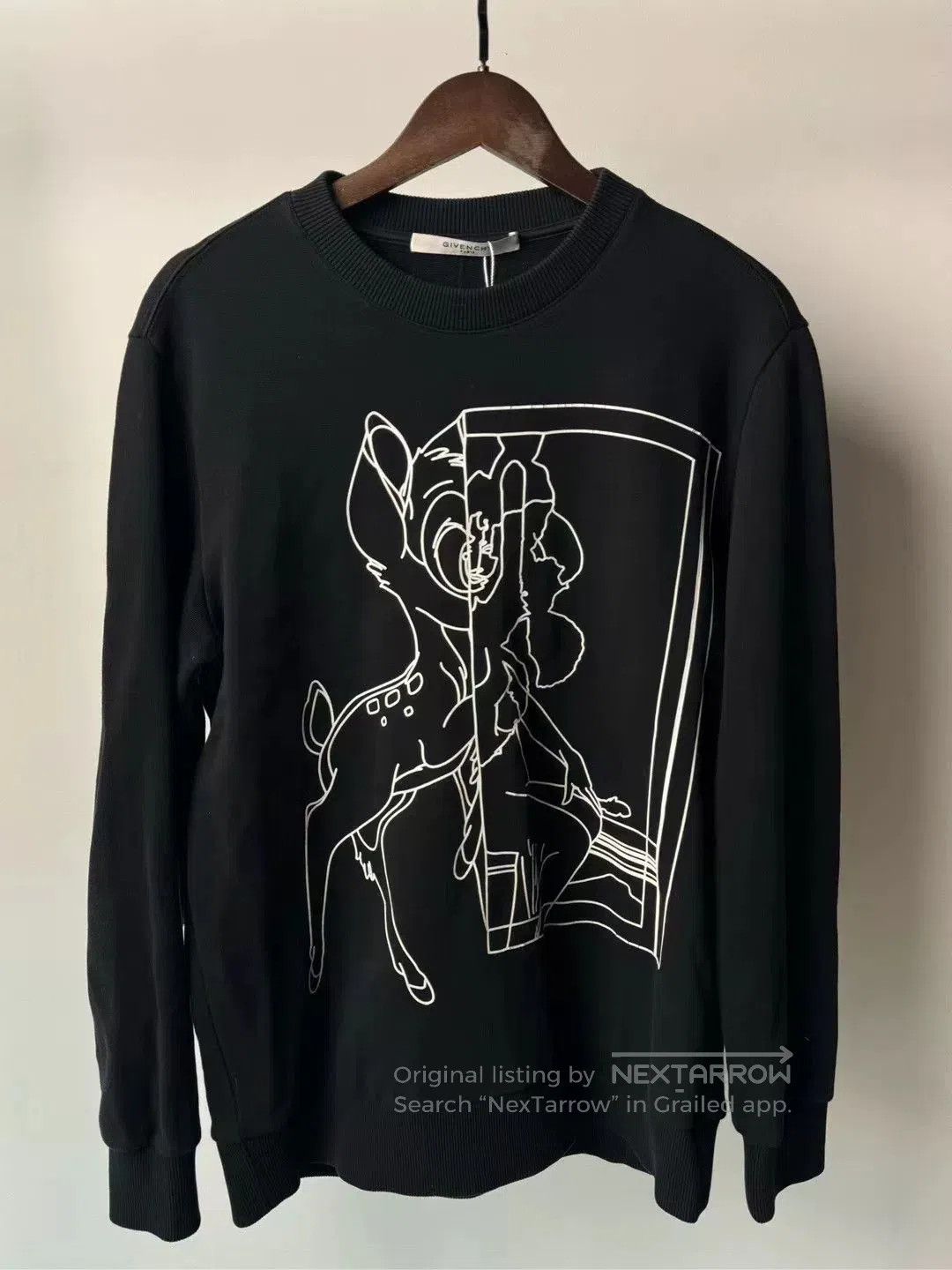 Givenchy Givenchy Black Deer Sketch Sweatshirt. Size S / US 4 / IT 40 - 1 Thumbnail