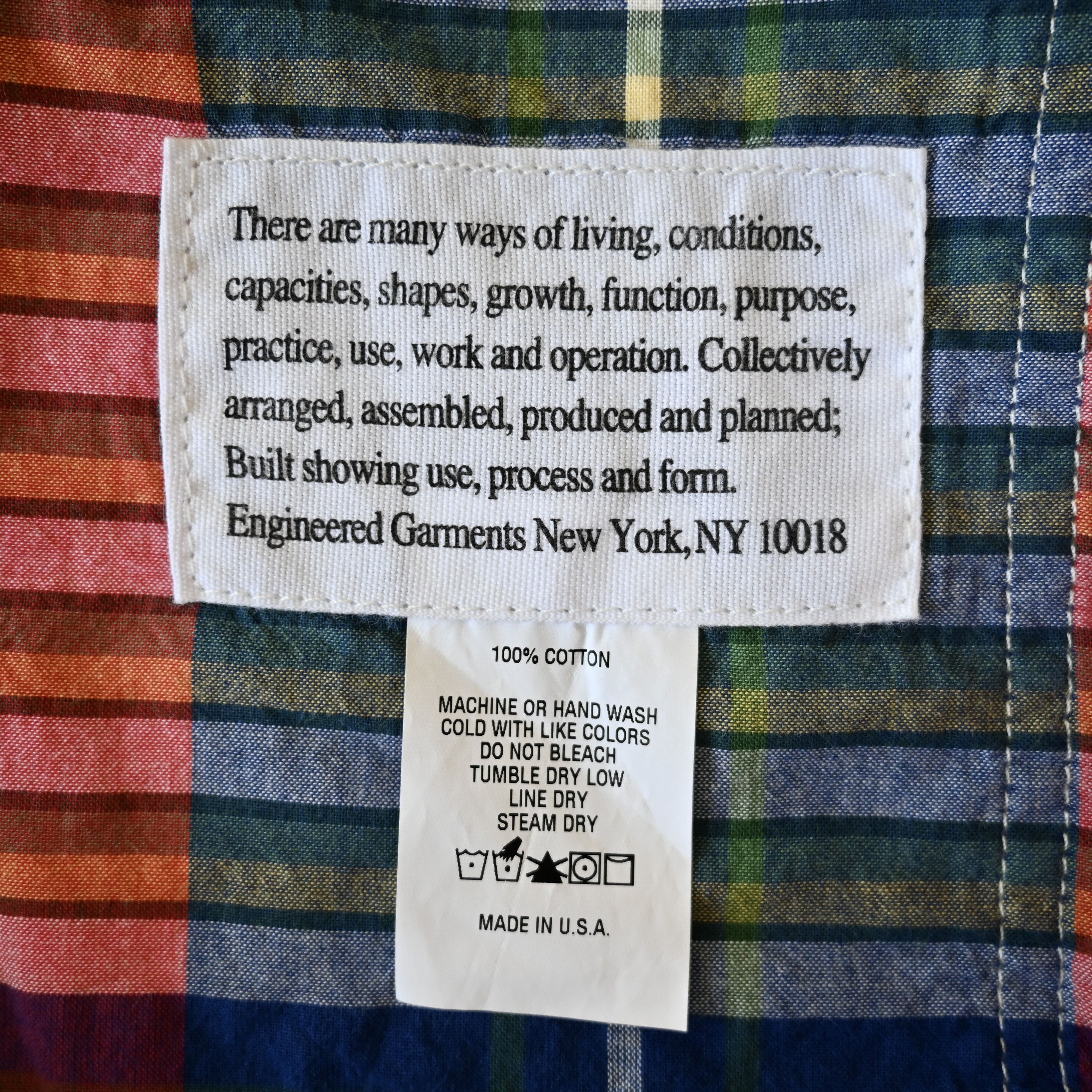 Engineered Garments UNUSED, Engineered Garments, Painter Shorts, Madras Plaid, M Size US 34 / EU 50 - 10 Thumbnail