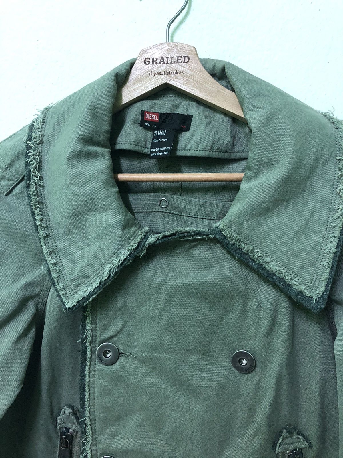Diesel Rare Vintage Diesel Double-Breasted Chore Jacket Japan Punk Size US S / EU 44-46 / 1 - 5 Thumbnail