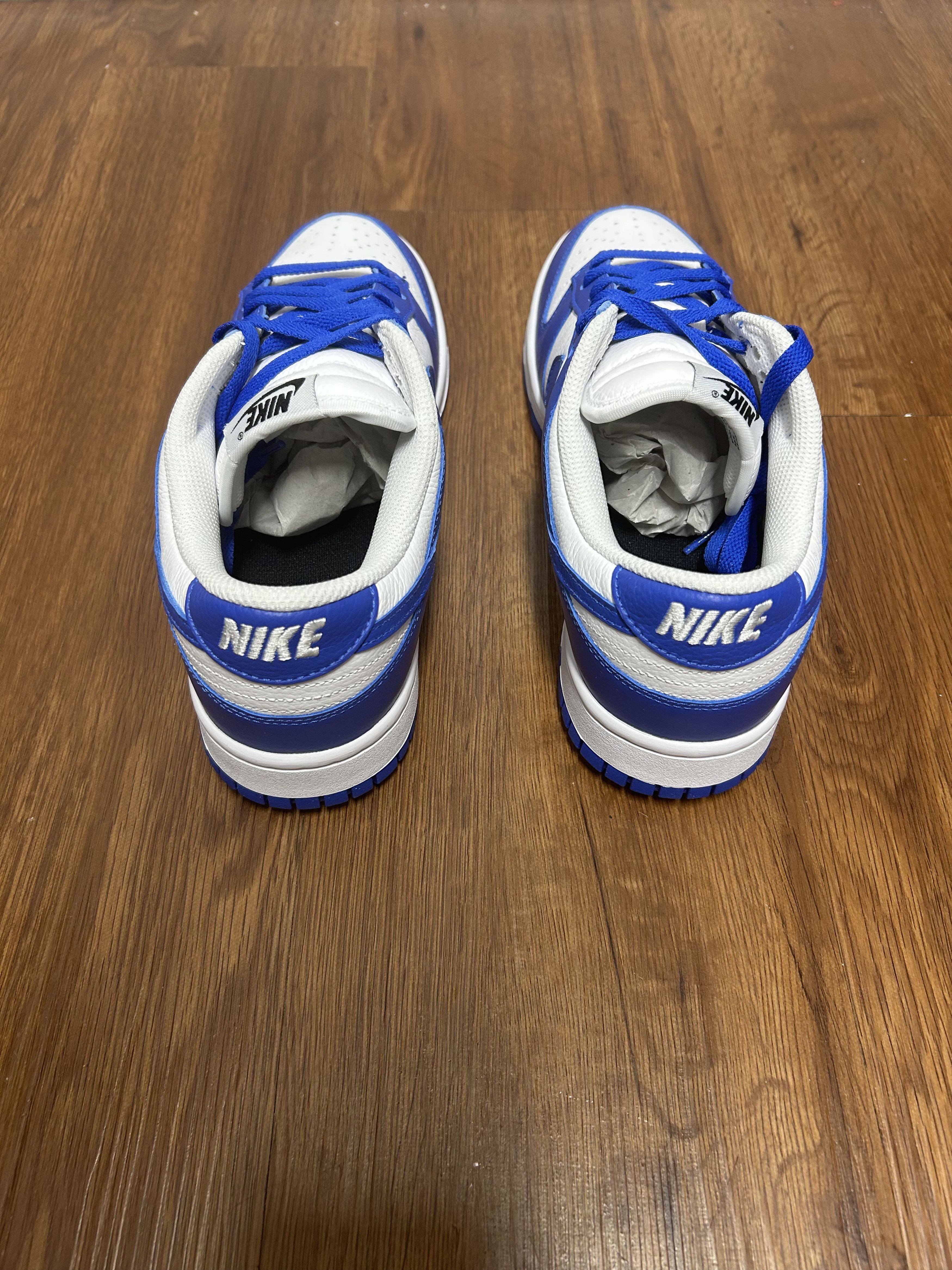 Nike Nike By You Dunk Low White Royal Blue Size US 10.5 / EU 43-44 - 3 Thumbnail