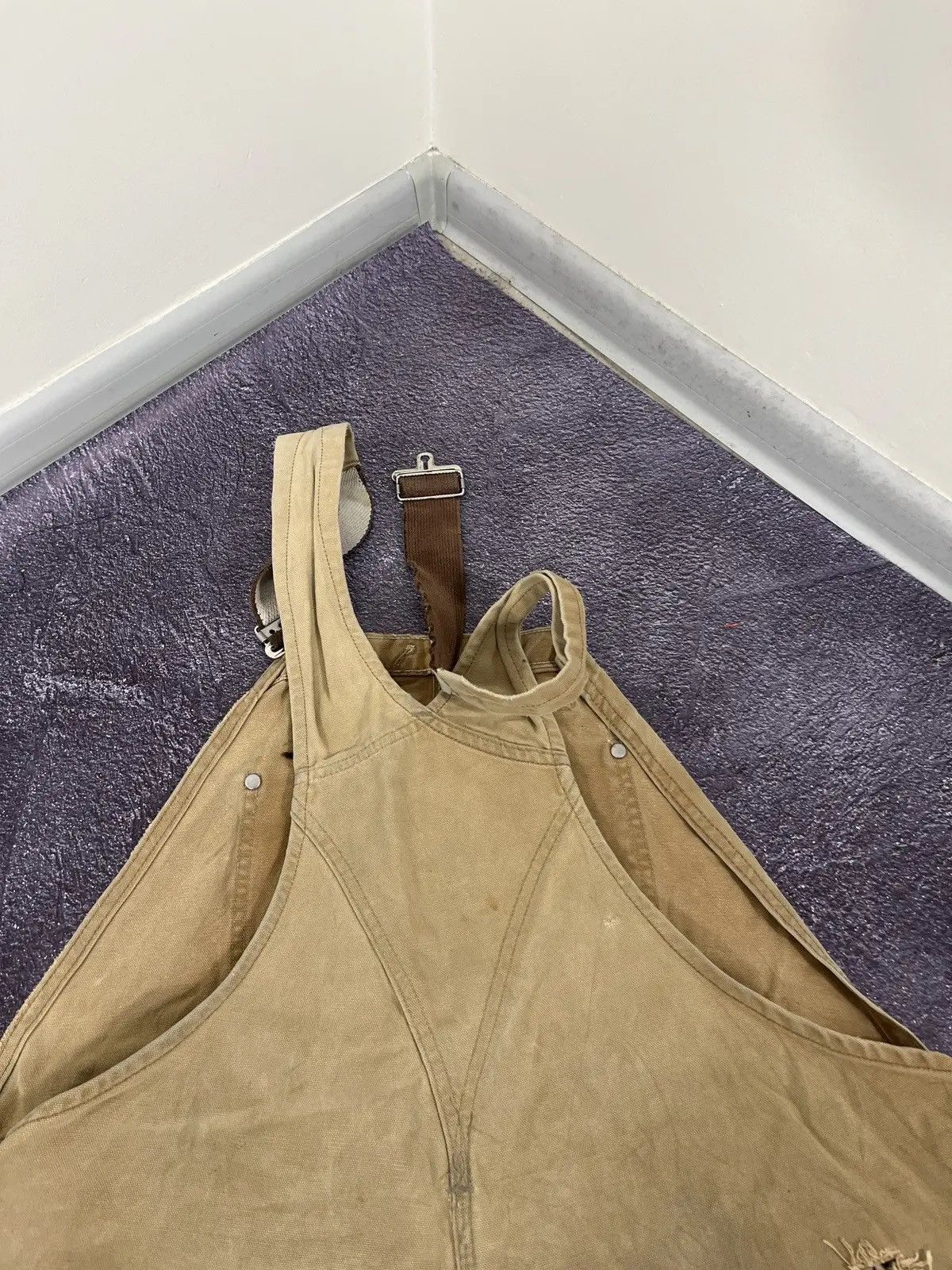 Carhartt × Vintage Vintage Carhartt Double Knee USA Faded Hype Work Overall Size US 40 / EU 56 - 8 Thumbnail