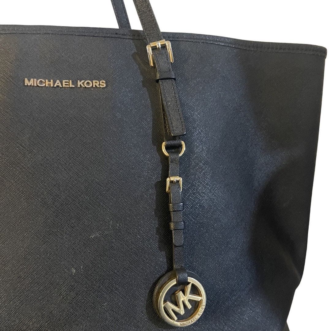 Michael Kors Jet Set Travel Tote Handbag Saffiano Leather Quiet Luxury Size ONE SIZE - 3 Thumbnail