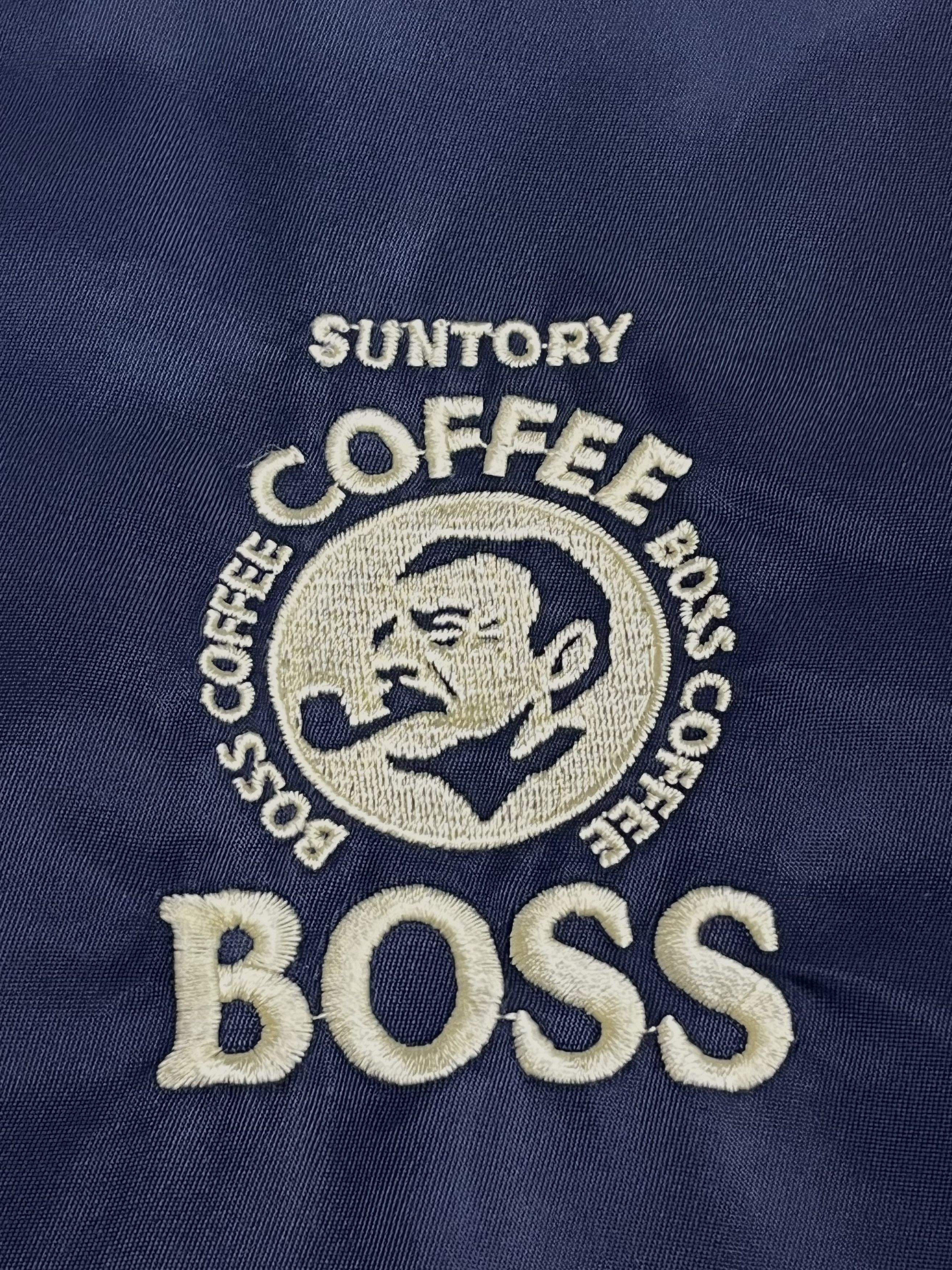 Mr. Gentleman 💥Vintage SUNTORY BOSS COFFEE Japan MA-1 Bomber Jacket Size US L / EU 52-54 / 3 - 4 Thumbnail