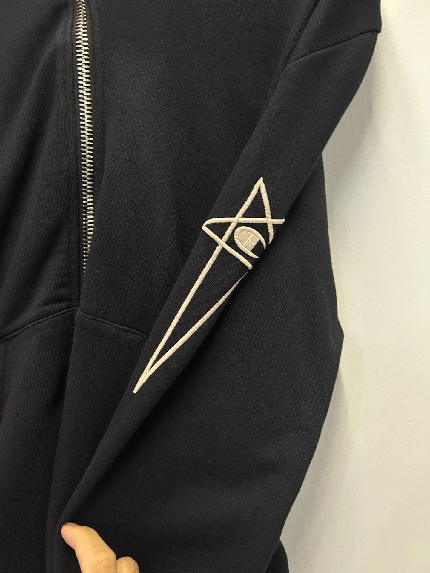 Rick Owens Rick Owens x Champion 5pt star sleeve hoodie L new Size US L / EU 52-54 / 3 - 2 Thumbnail