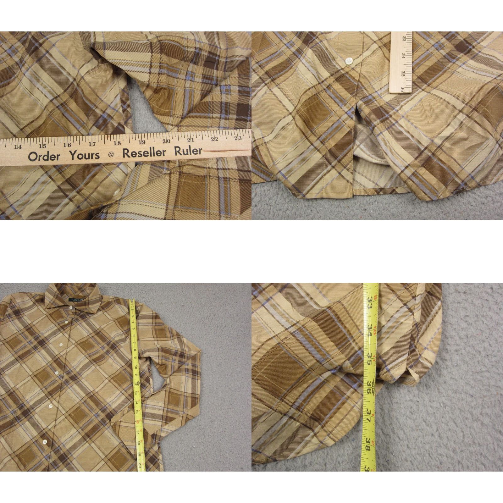 Ralph Lauren Ralph Lauren Shirt Dress Women 8 Yellow Plaid Button Front Long Sleeve LRL Shirt Dress Womens 8 Yellow Plaid Button Front Long Sleeve LRL Size M / US 6-8 / IT 42-44 - 8 Thumbnail
