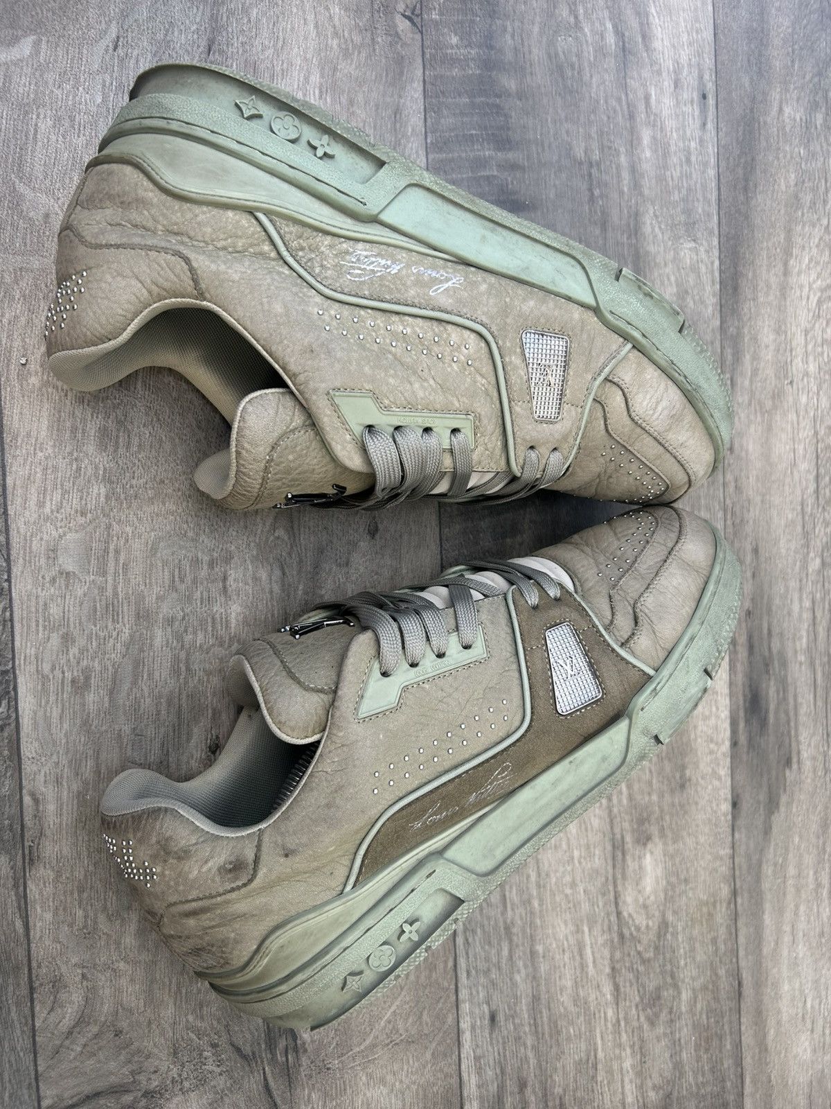 Louis Vuitton Louis Vuitton LV Trainer Sneakers. Size US 11.5 / EU 44-45 - 6 Thumbnail