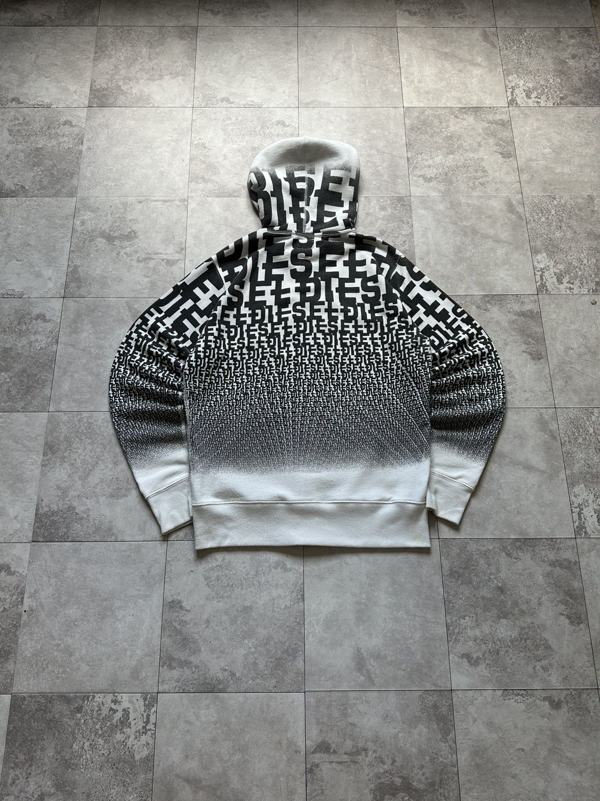 Diesel × Vintage Vintage Diesel Monogram Logo Y2K Zip Hoodie Size M Size M / US 6-8 / IT 42-44 - 6 Thumbnail