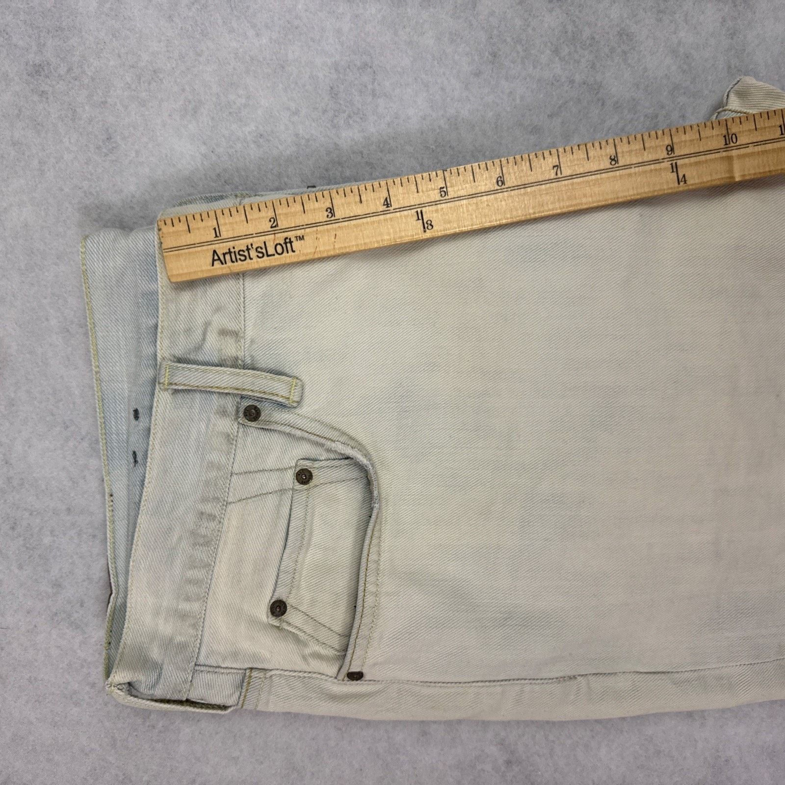Allsaints AllSaints Switch Denim Shorts Men 33 Bleached Blue Slim Fit Size US 33 - 6 Thumbnail