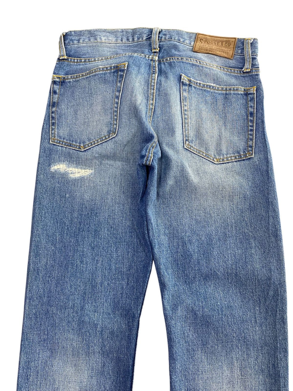Other Stooge & Co Faded Wash Style Ripped Patchwork Jeans Size US 30 / EU 46 - 4 Thumbnail