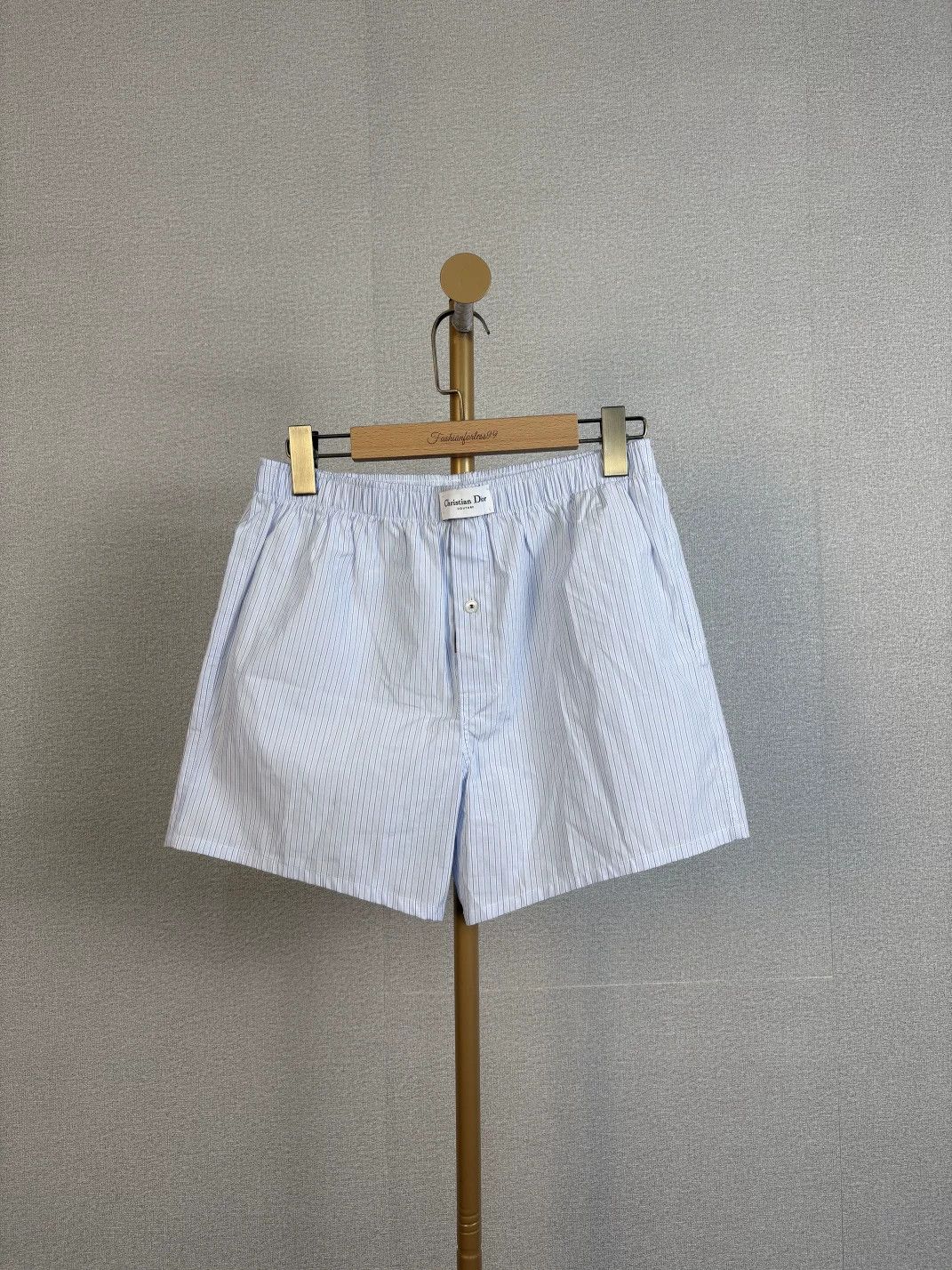 Dior dior blue and white striped shorts Size US 30 / EU 46 - 1 Thumbnail