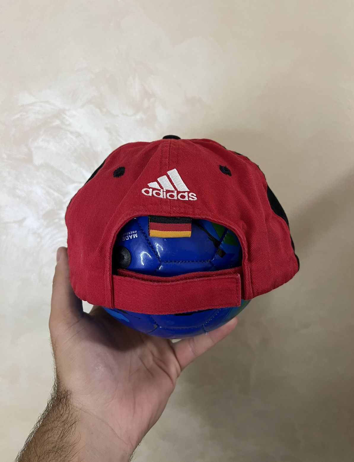 Adidas VINTAGE ADIDAS GERMANY Soccer Football Snapback Cap Hat Size ONE SIZE - 3 Thumbnail